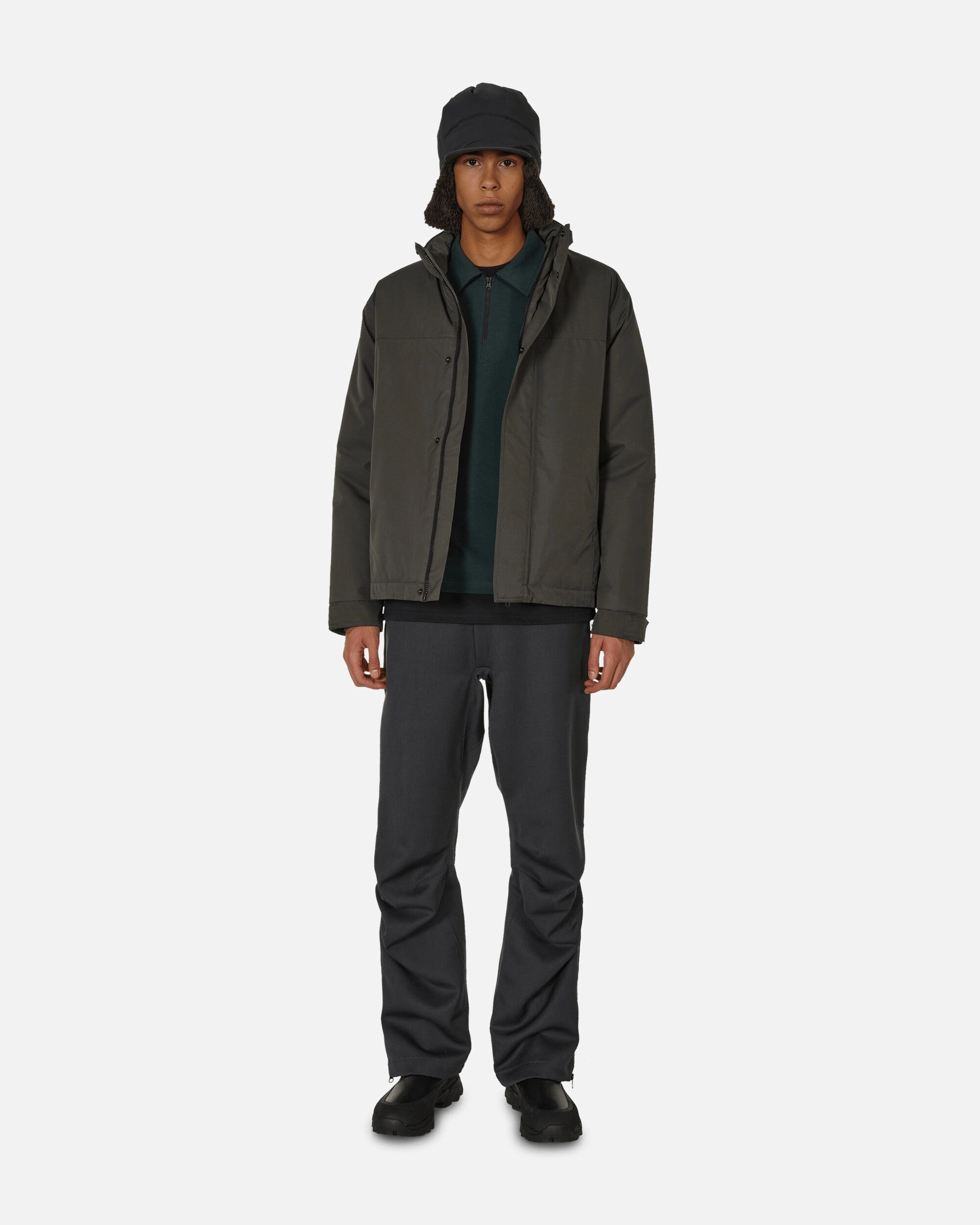 Half Zip Polo Sweater Forest Green
