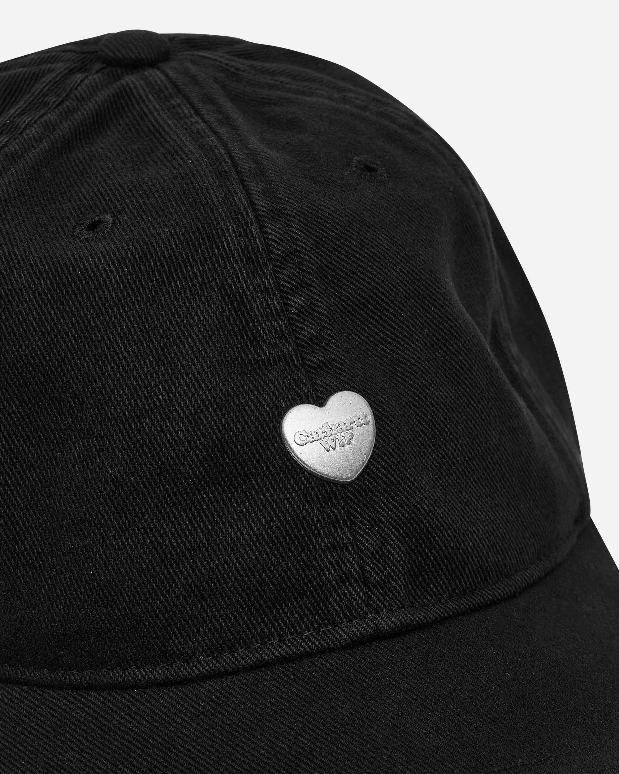 Heart Metal Cap Black