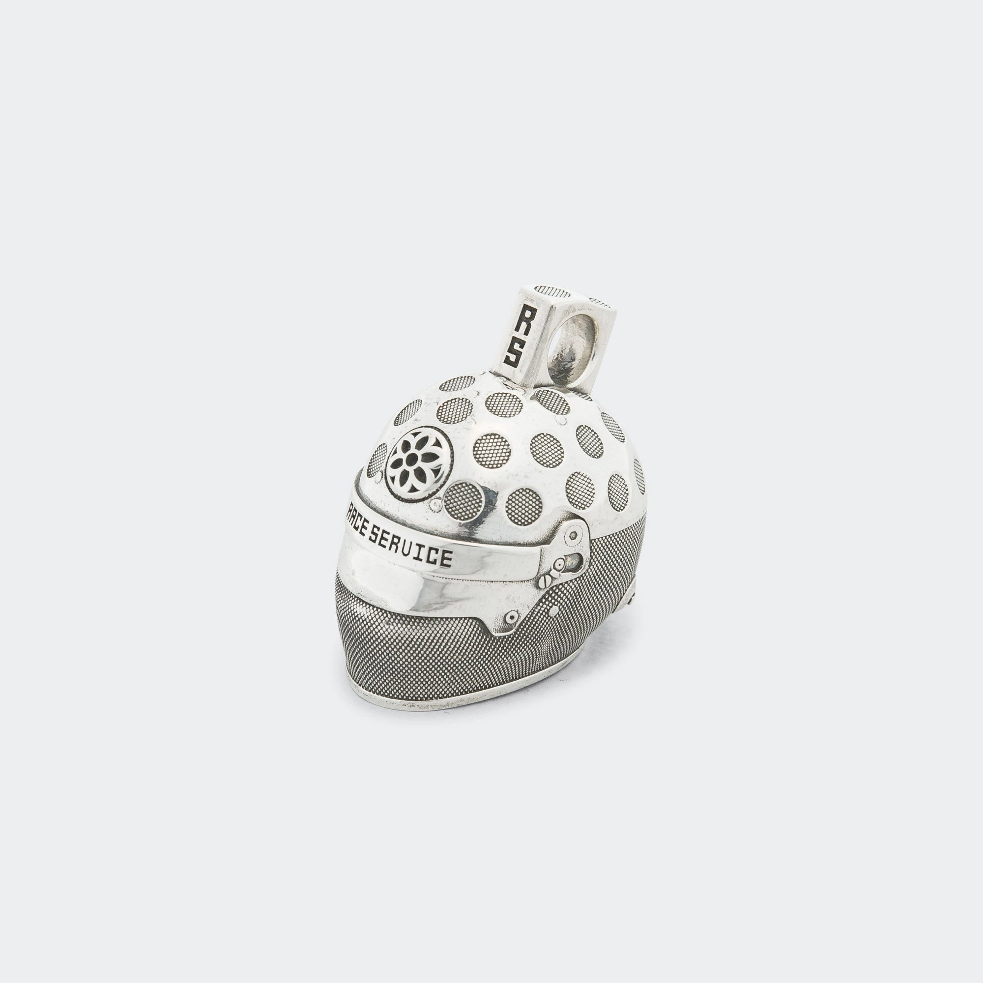Helmet Pendant x Race Service - 925 Silver