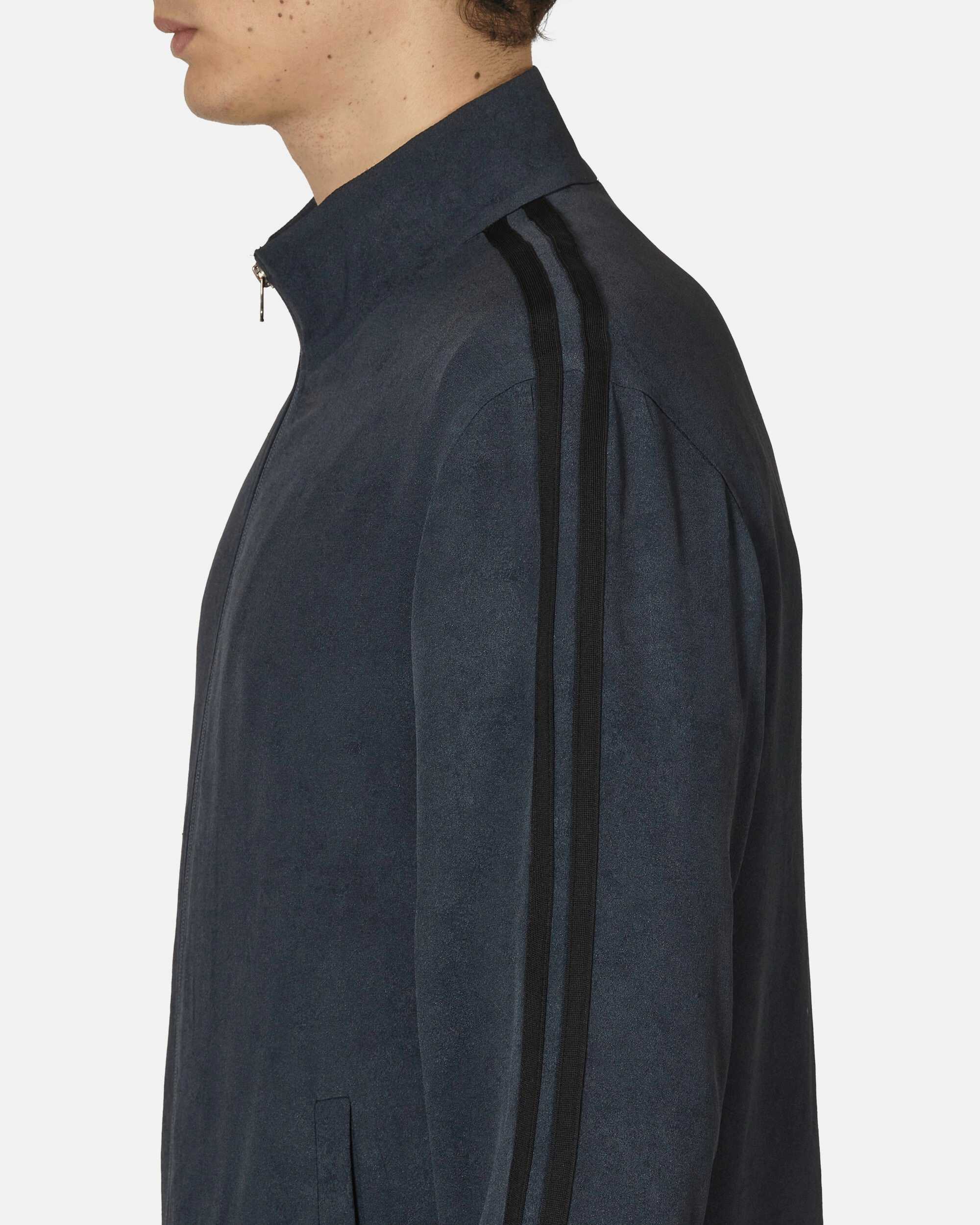 High Neck Zip-Up Jacket Dark Navy