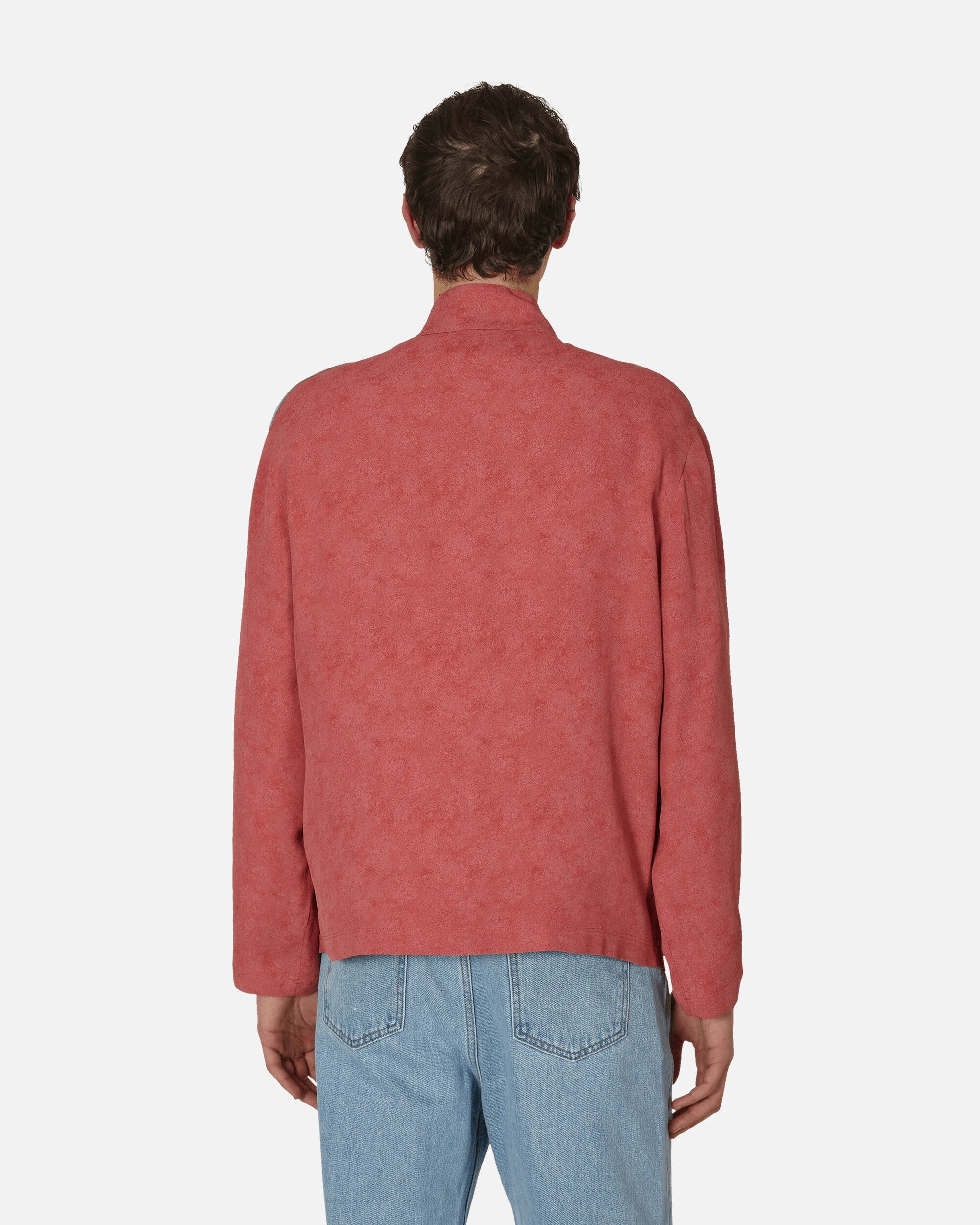 High Neck Zip-Up Jacket Red