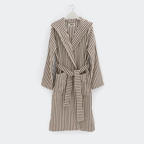 Hooded Bathrobe - Kodiak Stripes
