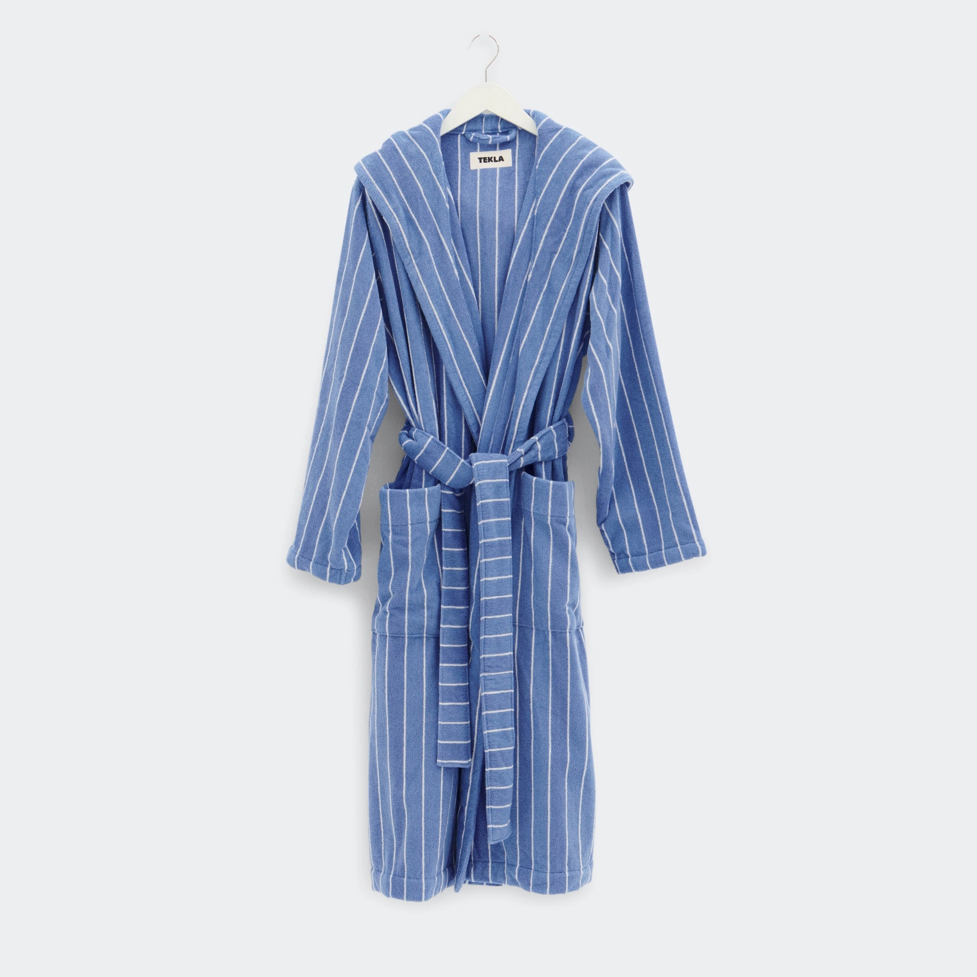 Hooded Bathrobe - Striped Marseille