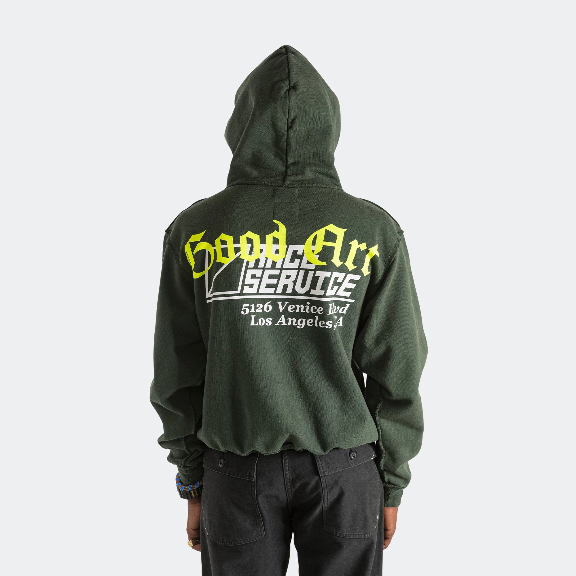 Hooded Sweatshirt x Race Service - British Racing Green