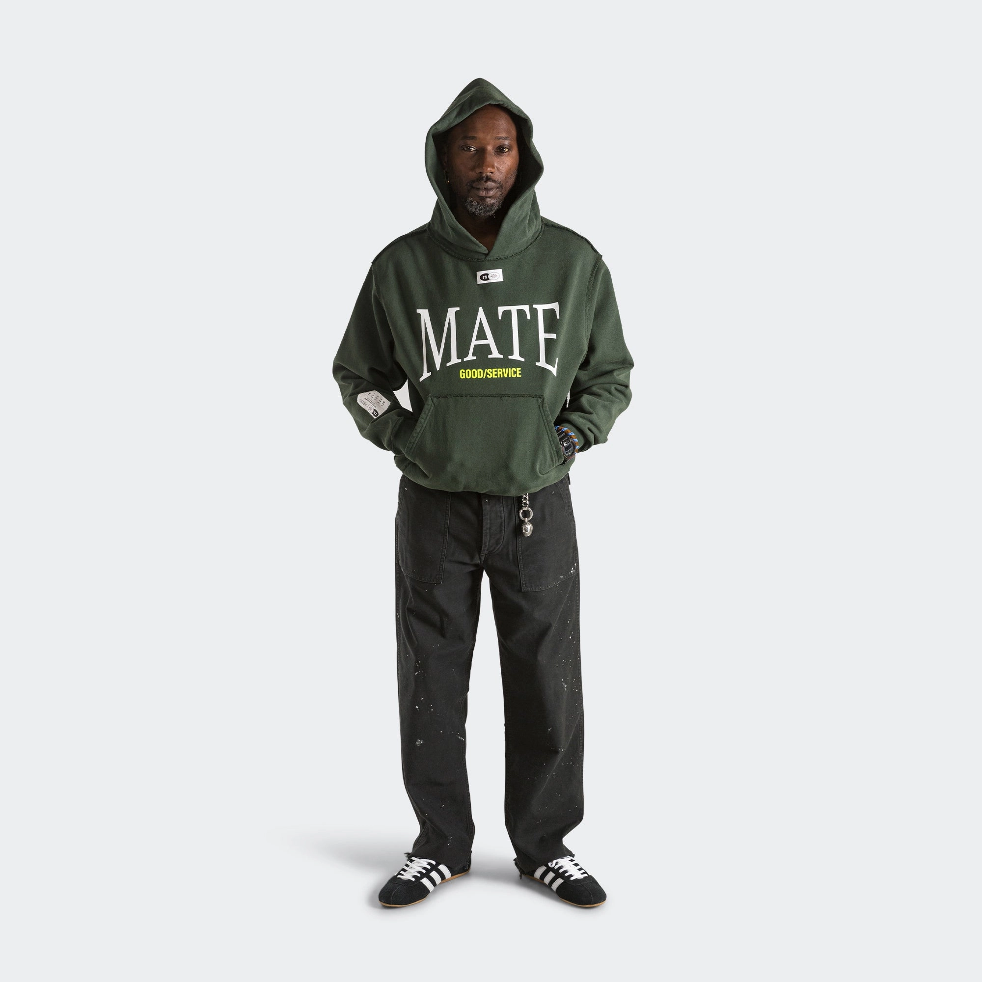 Hooded Sweatshirt x Race Service - British Racing Green