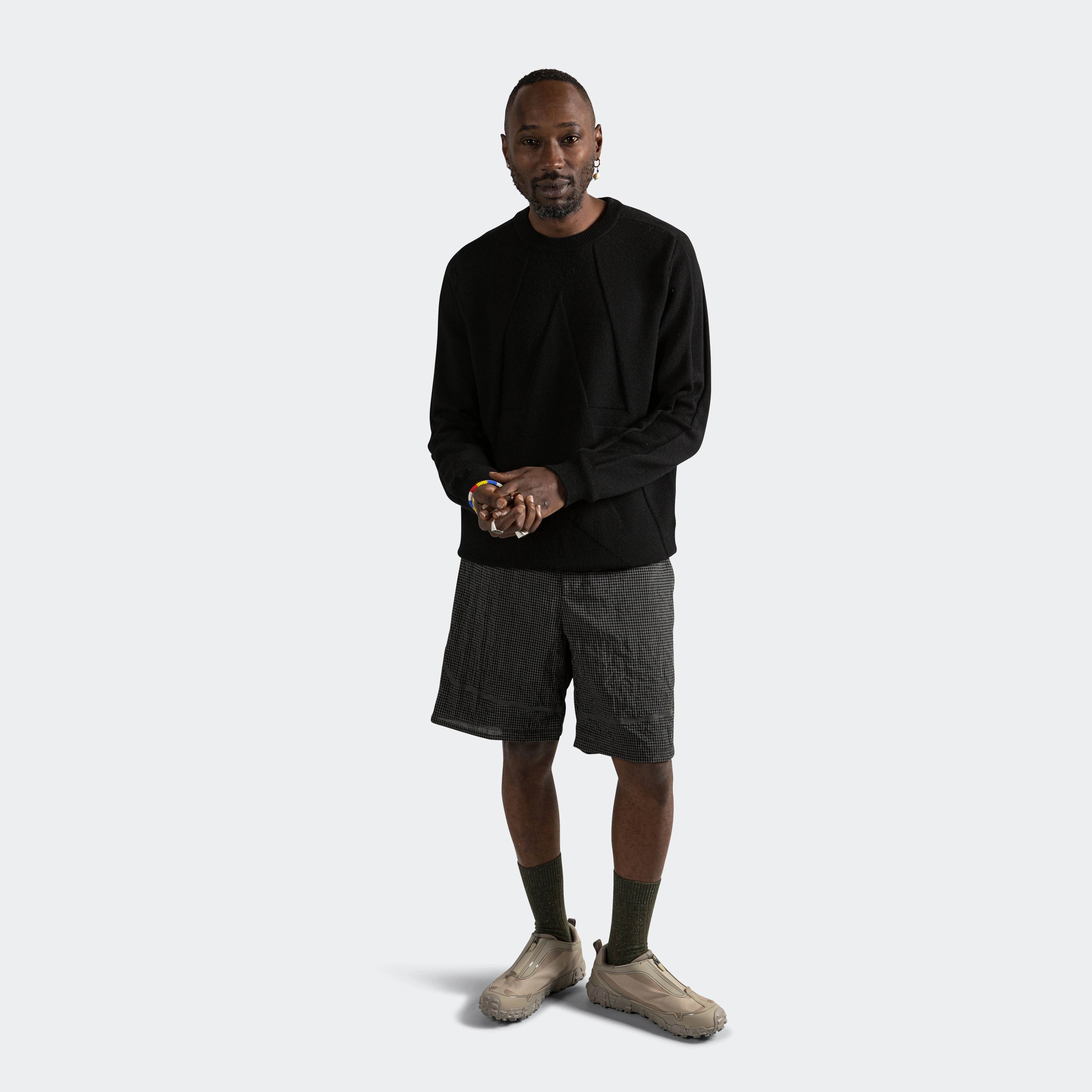 Hybrid Merino Monogram - Black