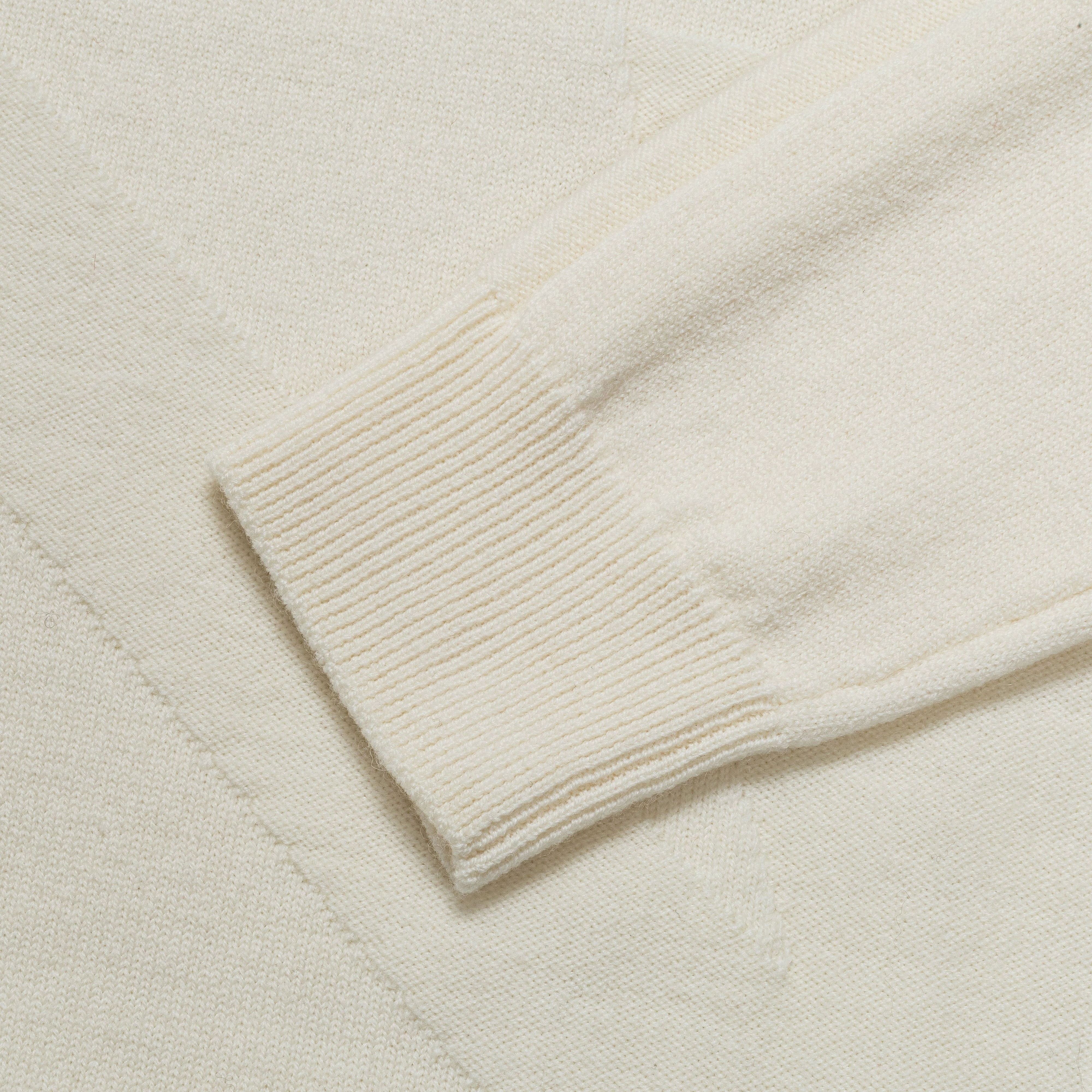 Hybrid Merino Monogram - Ecru