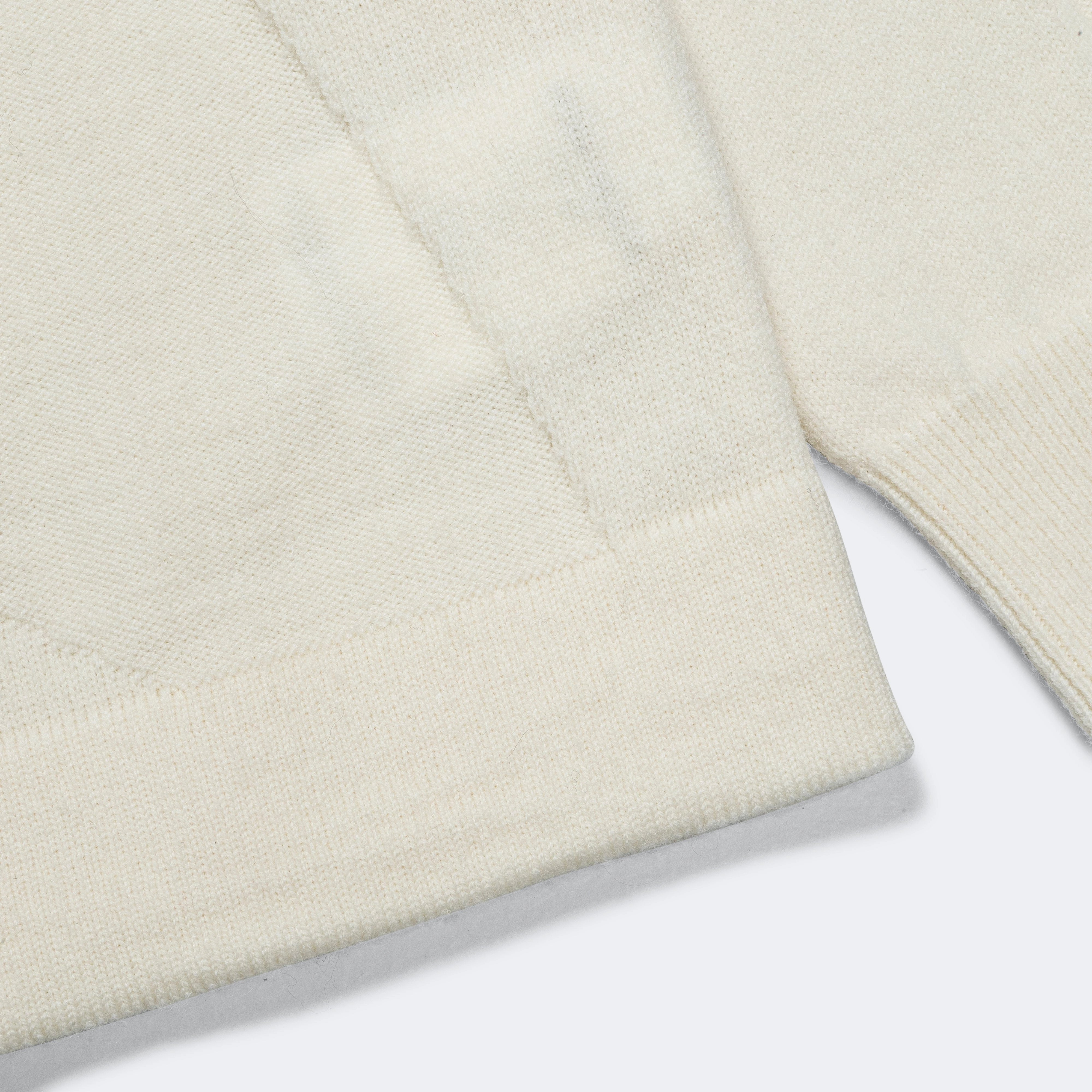 Hybrid Merino Monogram - Ecru