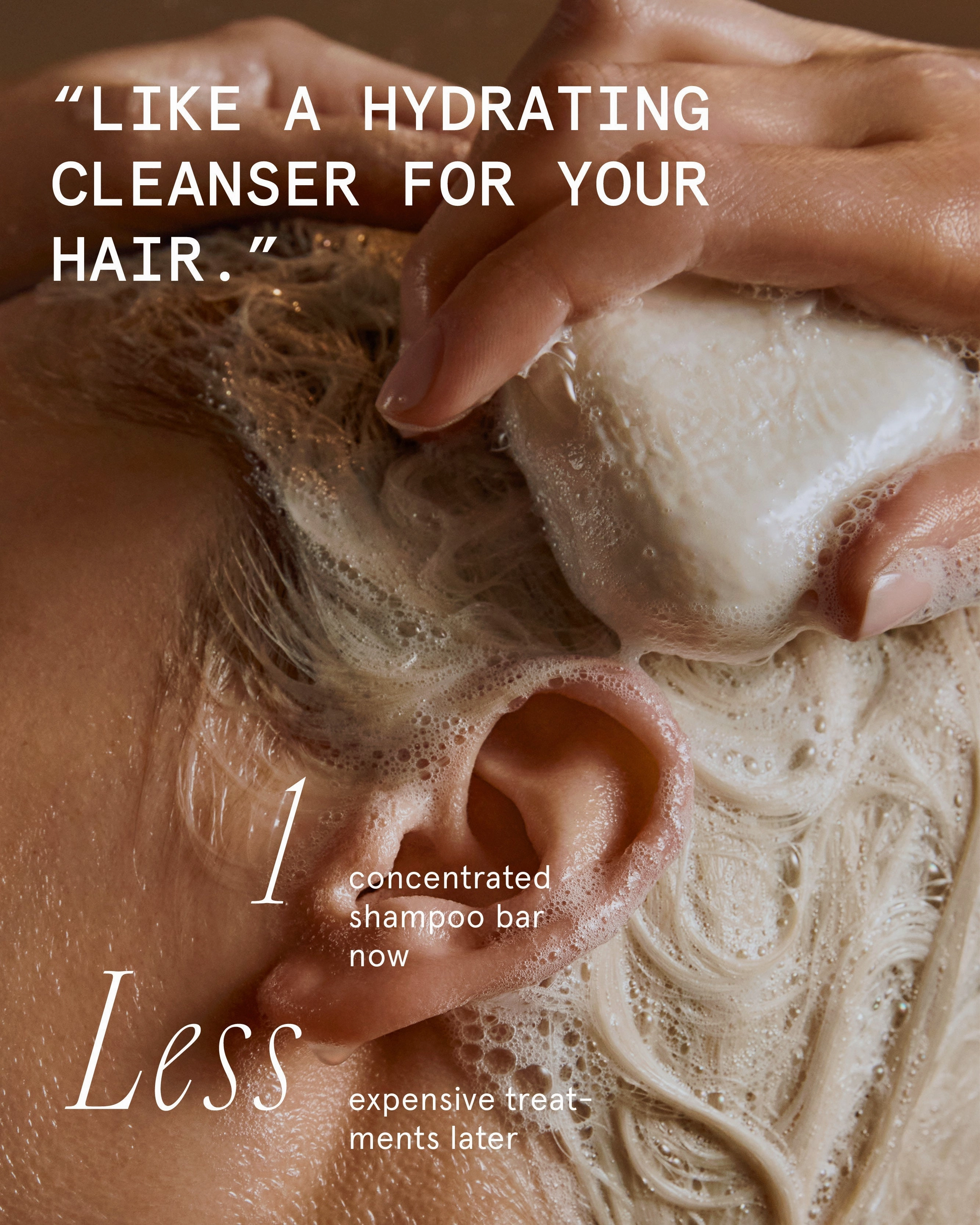 Hydrating Repair Shampoo Bar for Dry. Damaged Hair & Light Frizz