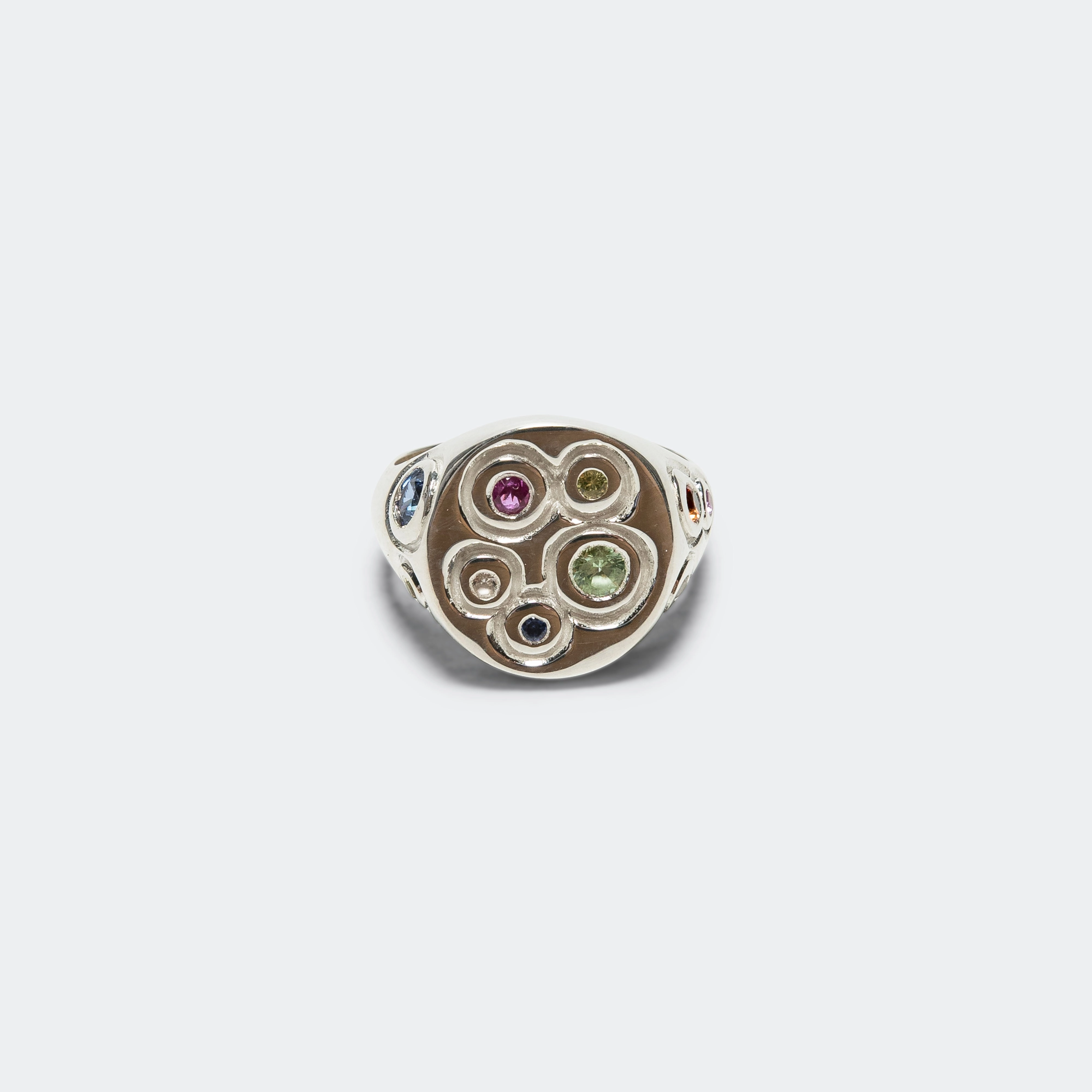 Infinite Life Signet Ring - Multi/925 Silver
