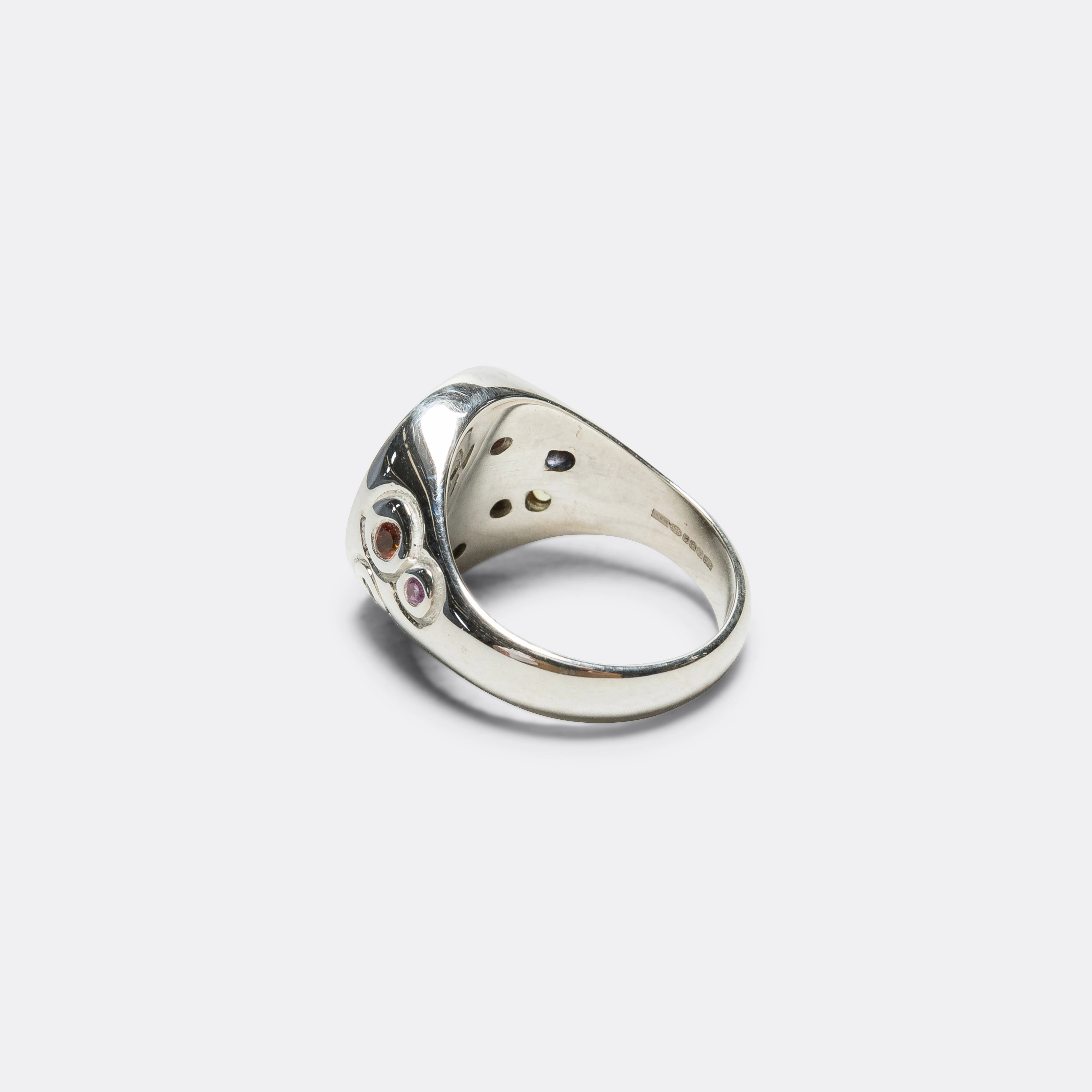 Infinite Life Signet Ring - Multi/925 Silver
