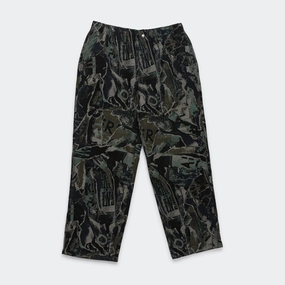 Jacquard Loose Pant - Black