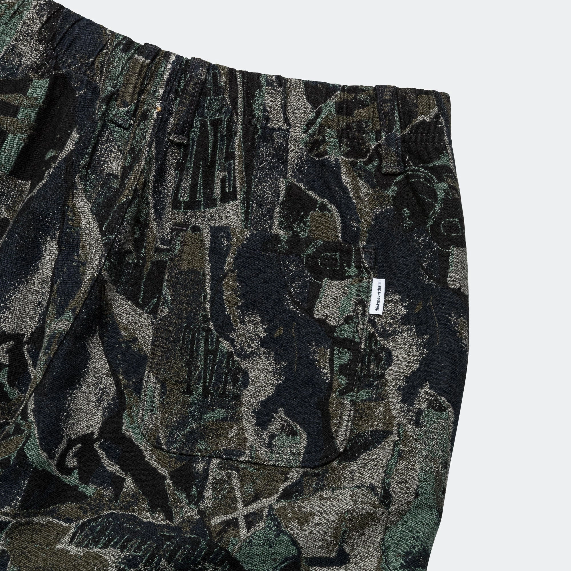 Jacquard Loose Pant - Black