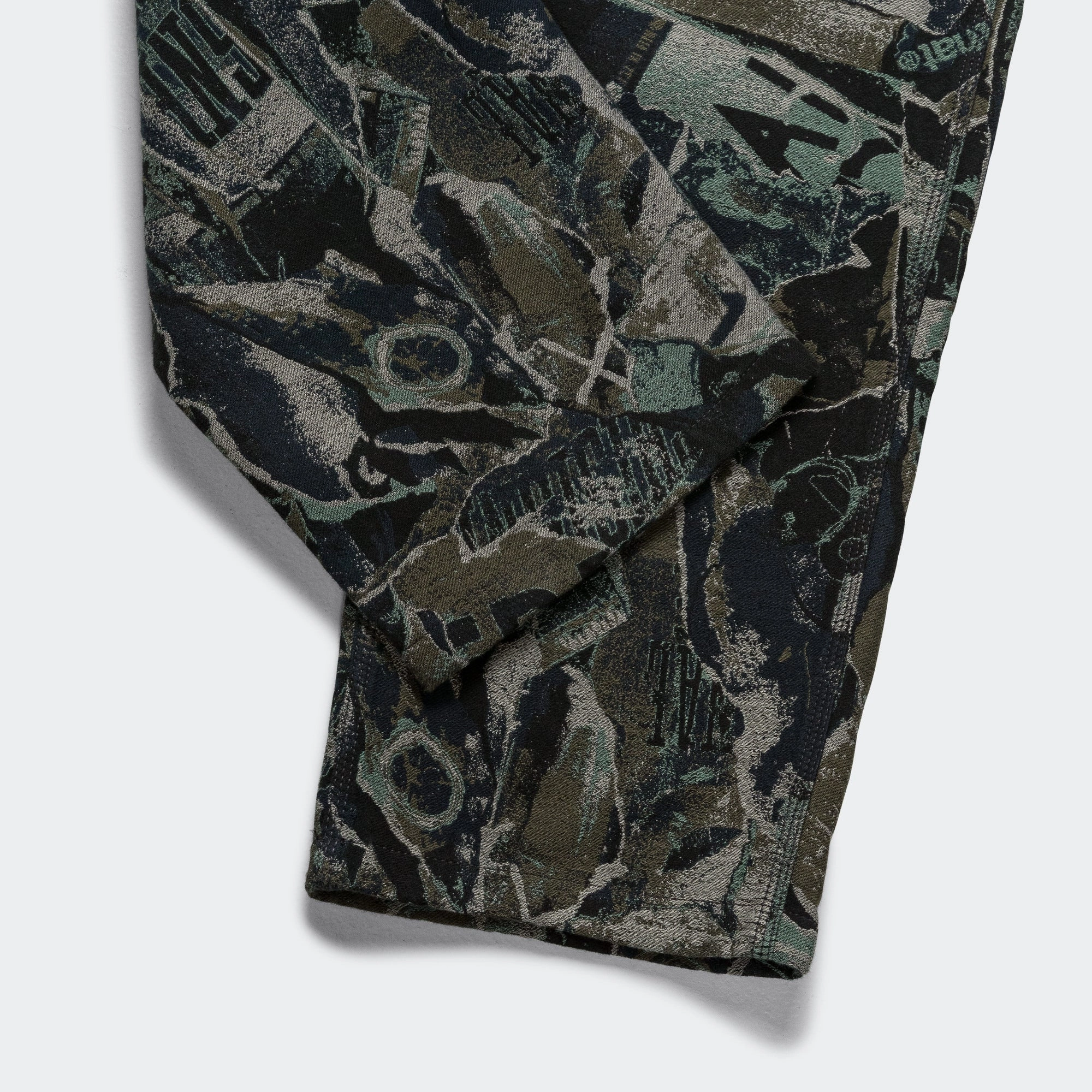 Jacquard Loose Pant - Black