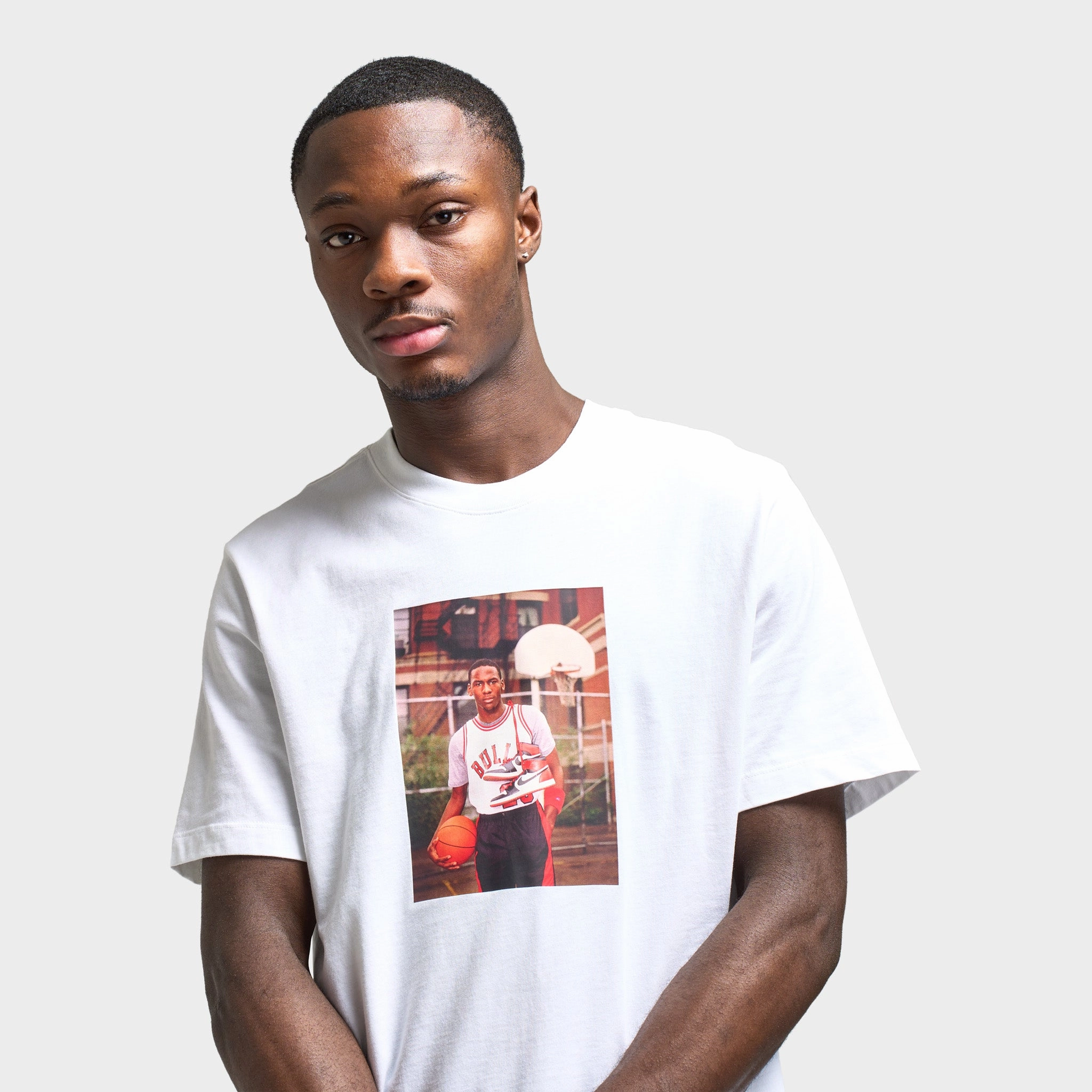 Jordan "Photo" Graphic T-Shirt White / Black