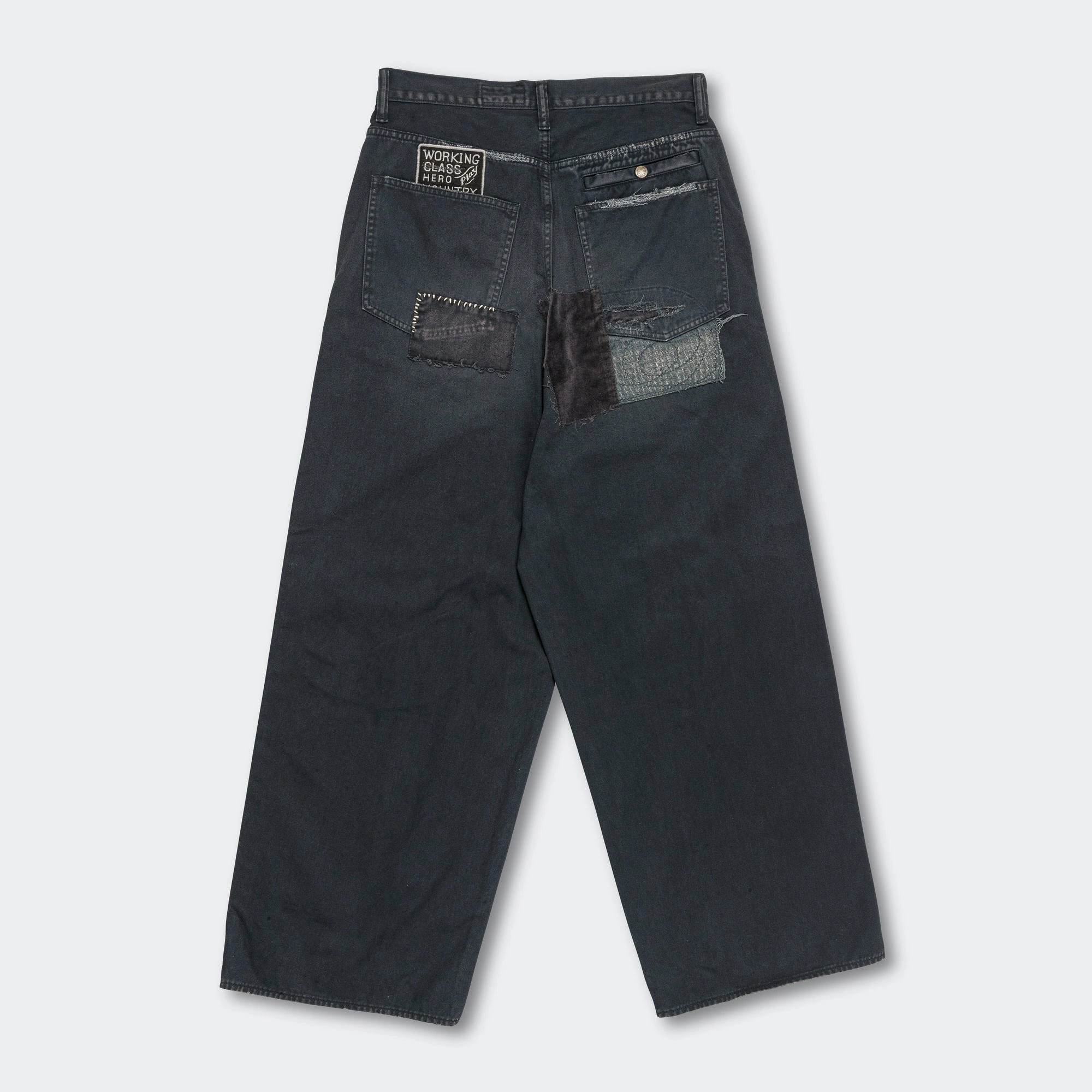 KATSURAGI PORT Baggy Pants(Champetre Remake) - Black