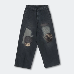 KATSURAGI PORT Baggy Pants(Champetre Remake) - Black