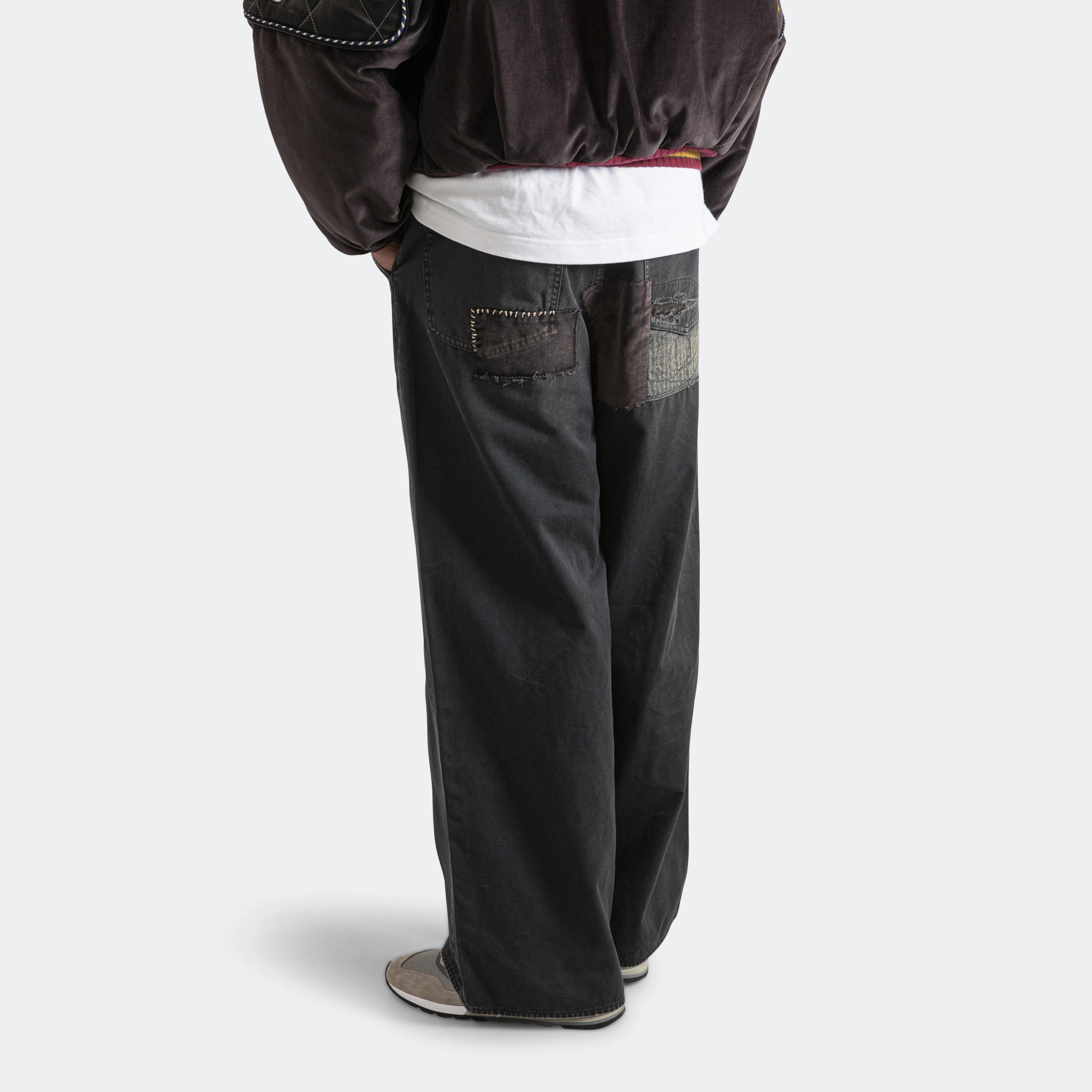 KATSURAGI PORT Baggy Pants(Champetre Remake) - Black