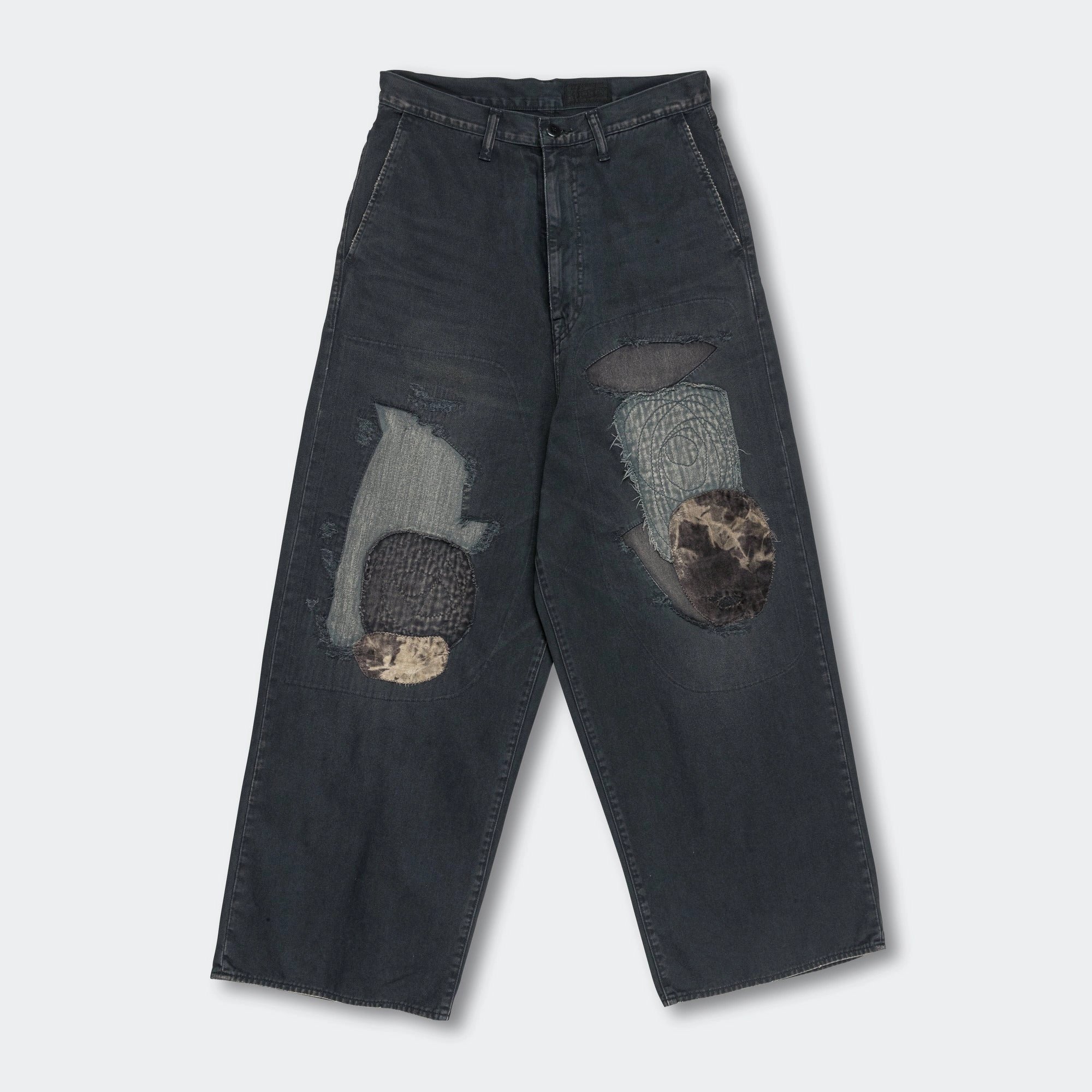 KATSURAGI PORT Baggy Pants(Champetre Remake) - Black