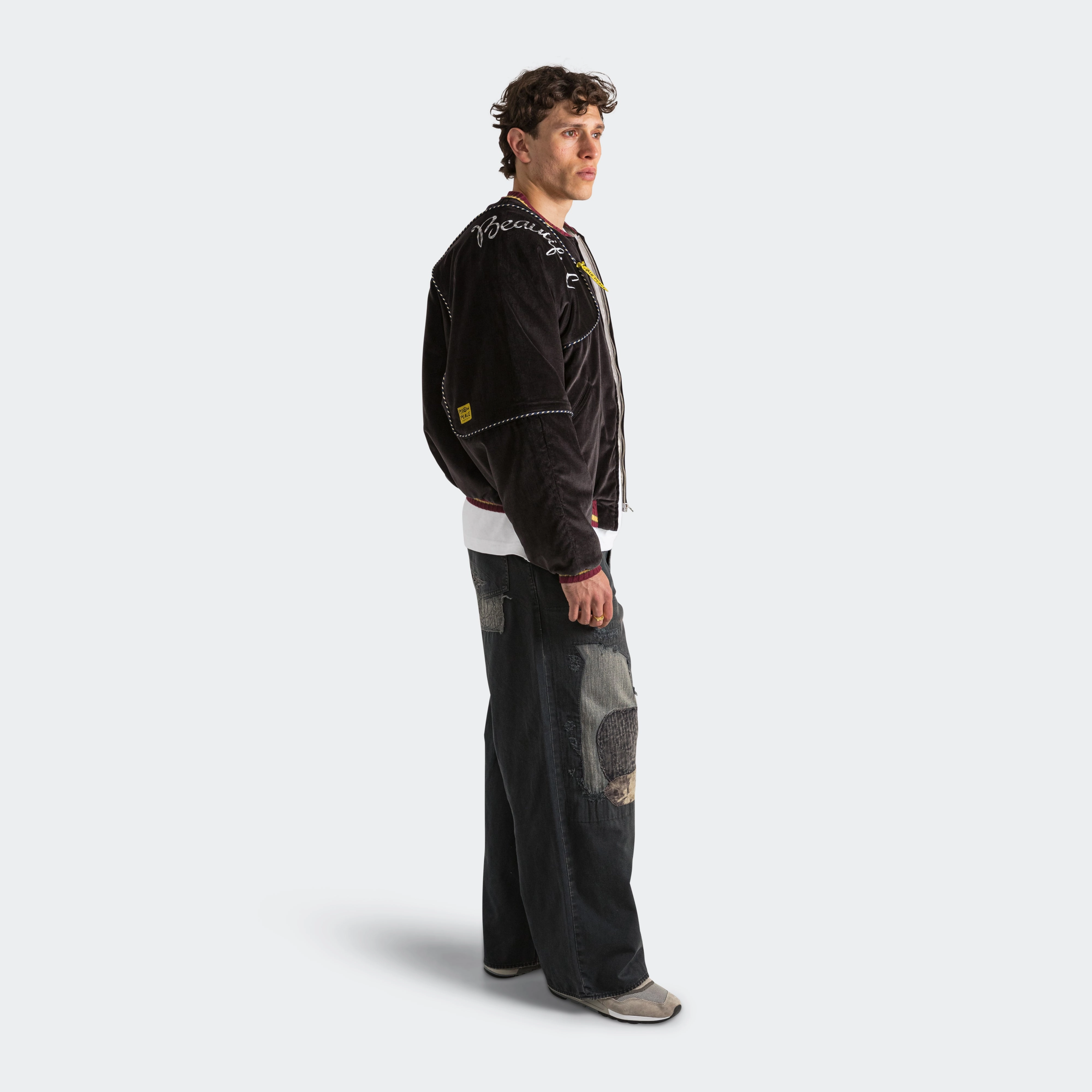 KATSURAGI PORT Baggy Pants(Champetre Remake) - Black