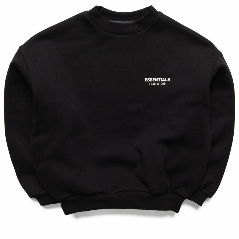 Kids Fear Of God Essentials Fleece Crewneck - Black