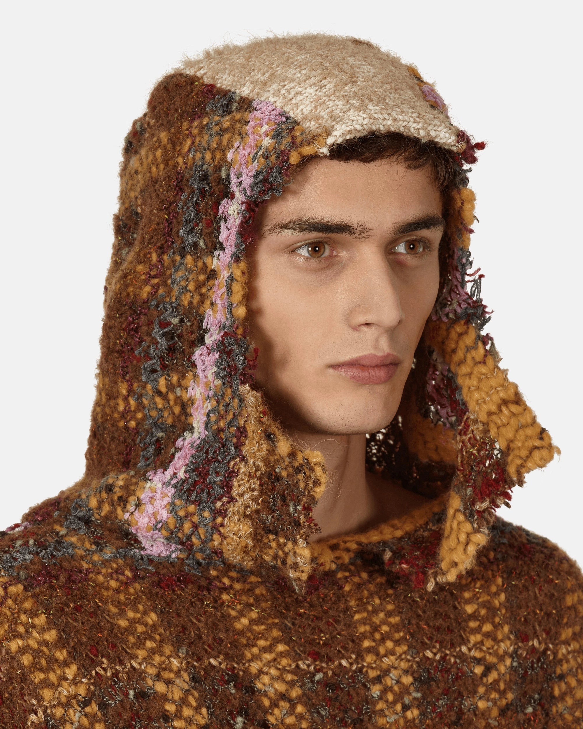 Knitted Monster Hoodie Multicolor