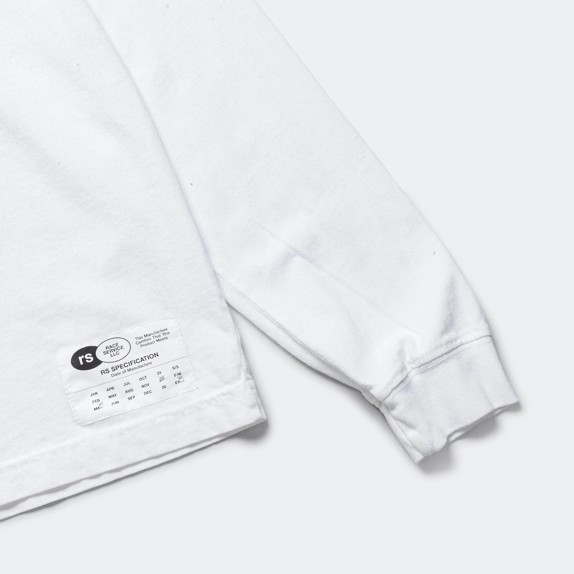 LS T-Shirt x Race Service - Optical White