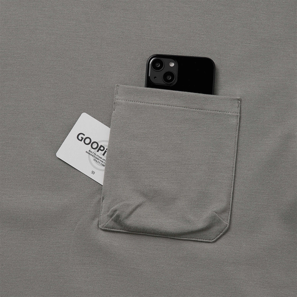 M-Model-01 3D-Form Pocket Tee 'Light Grey'