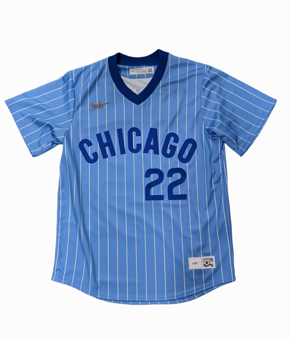 Men's Bill Buckner Chicago Cubs Cooperstown Powder Blue 1978 NIKE Replica Jersey