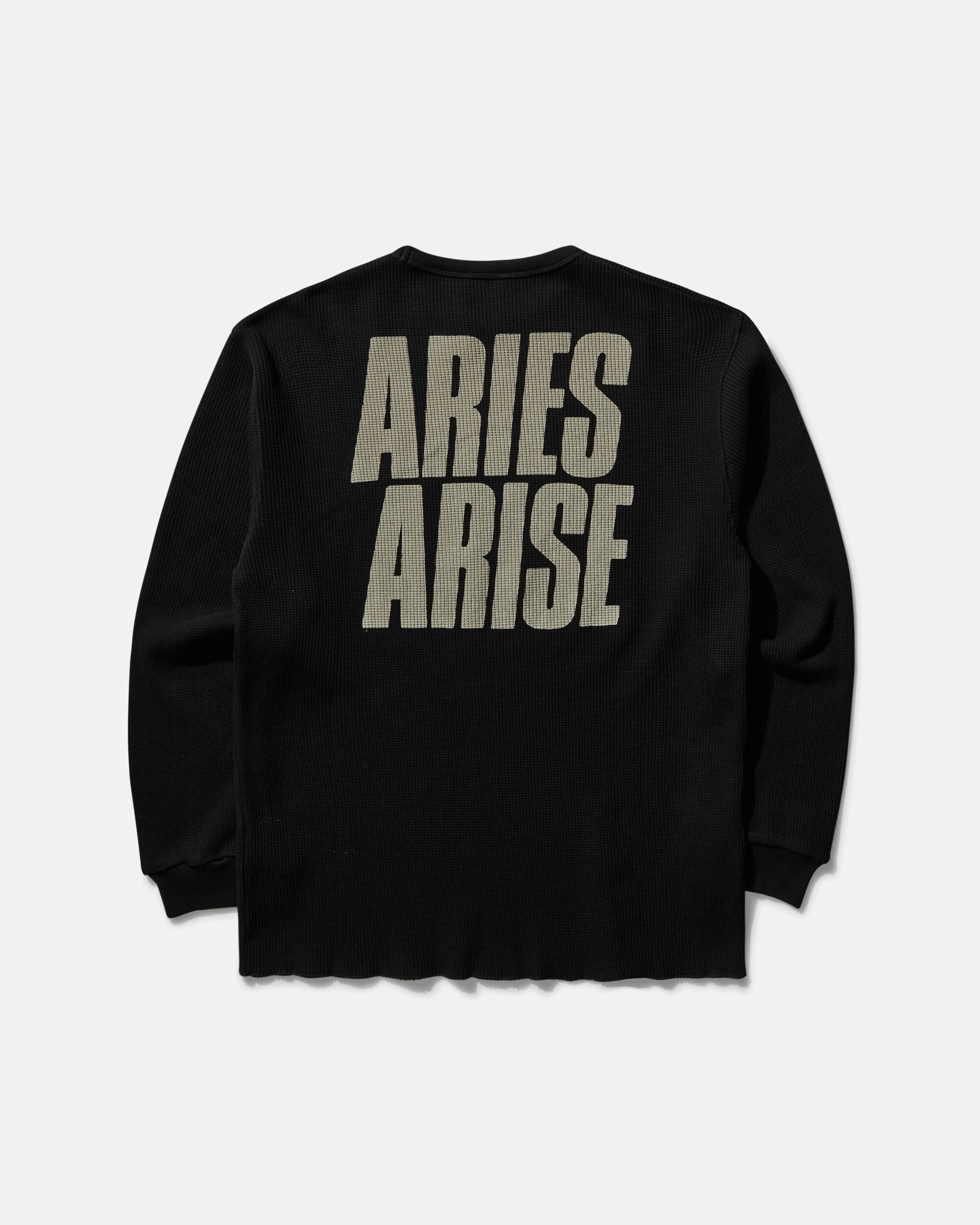 Men's Peace Press Gothic Waffle Longsleeve T-Shirt Black