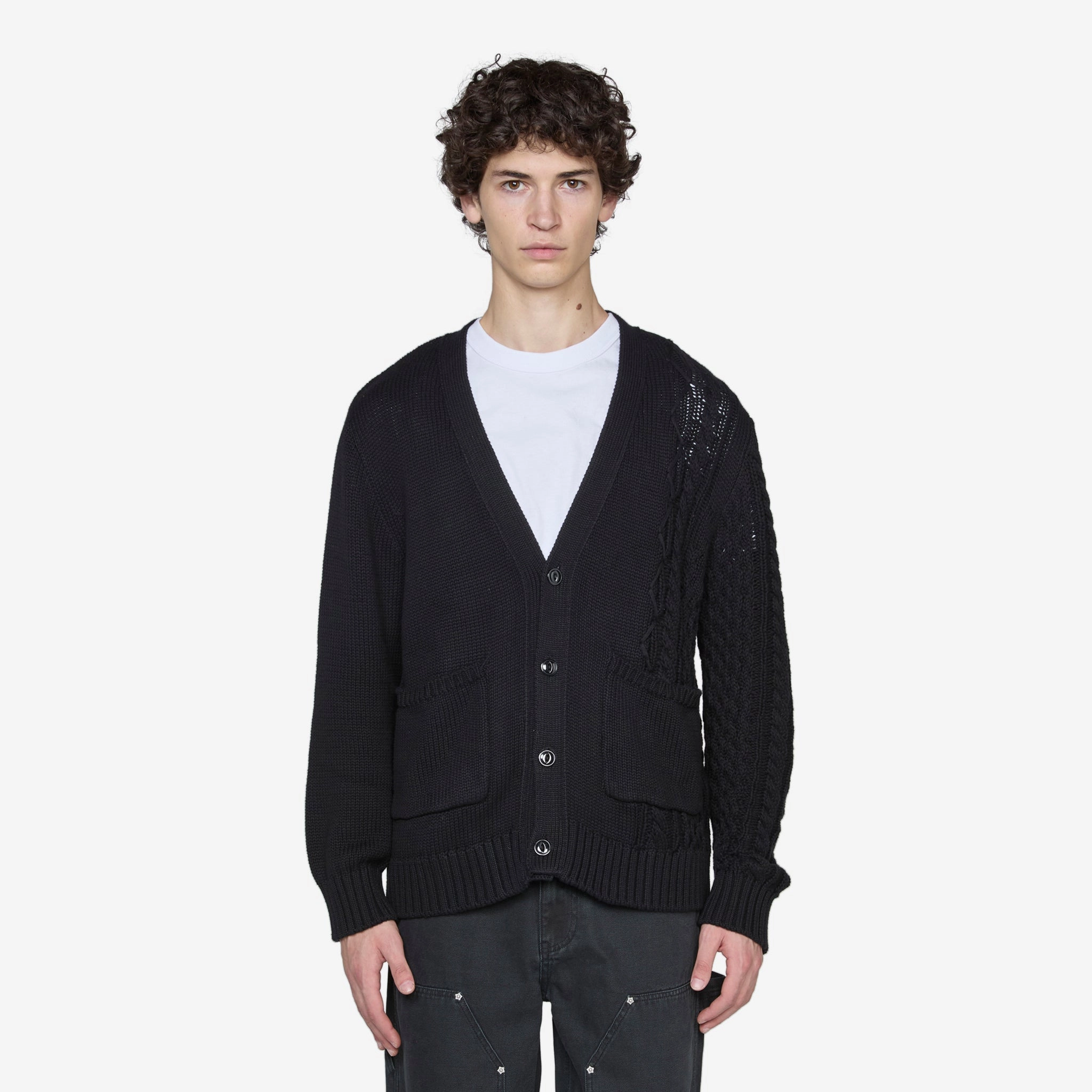 Merge Cardigan Black