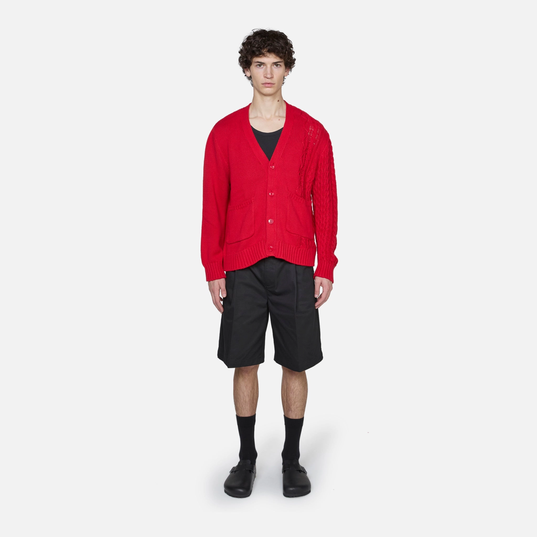 Merge Cardigan Red