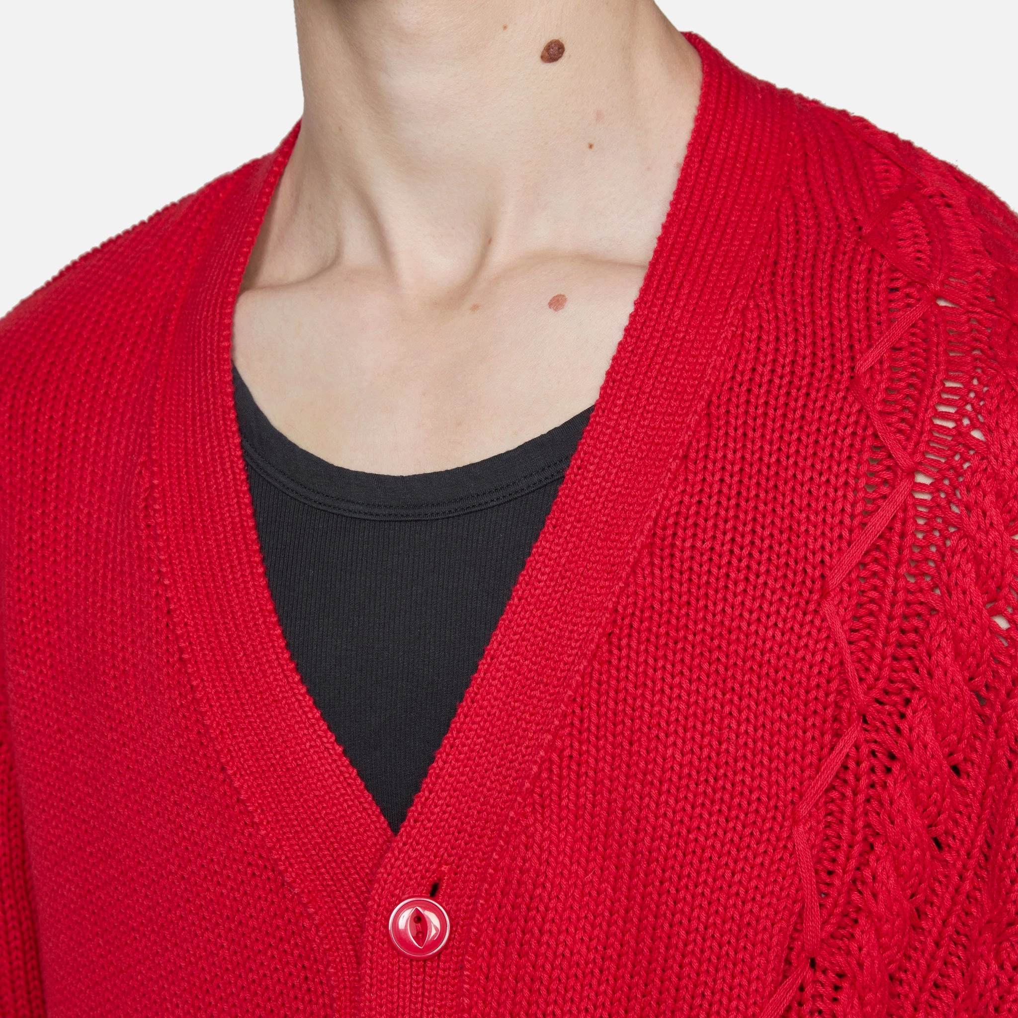 Merge Cardigan Red