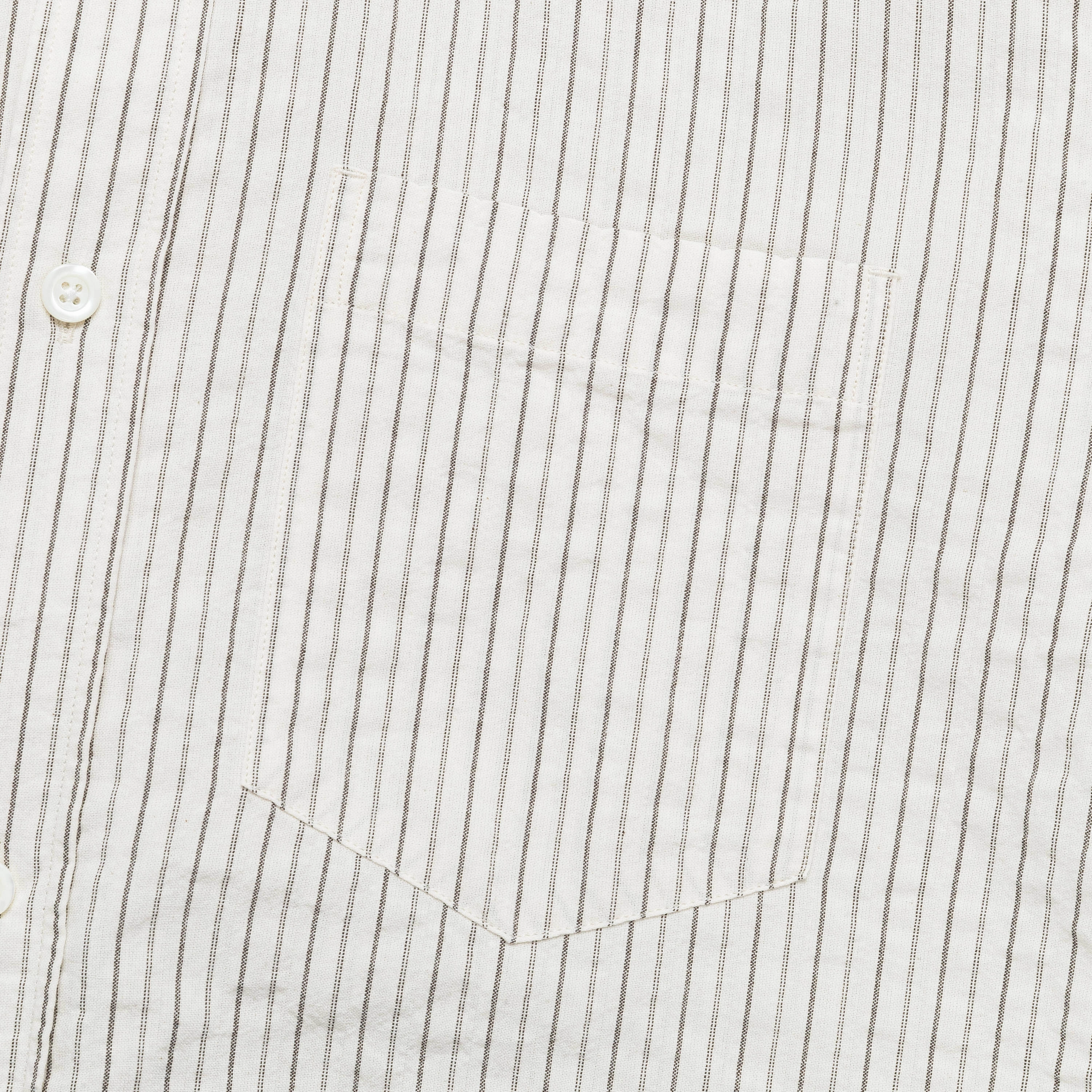 Mo Oversized Striped Shirt - Chestnut