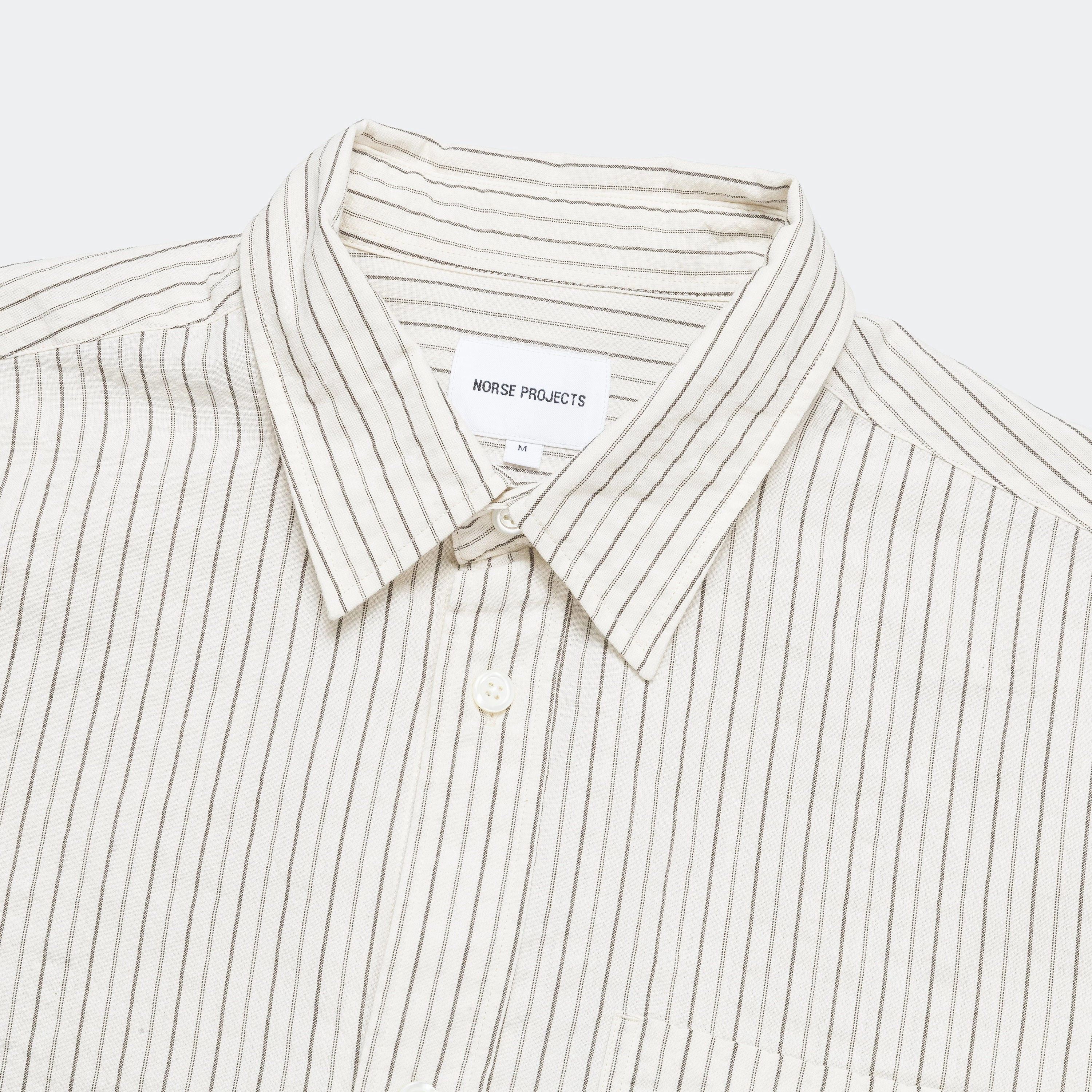 Mo Oversized Striped Shirt - Chestnut