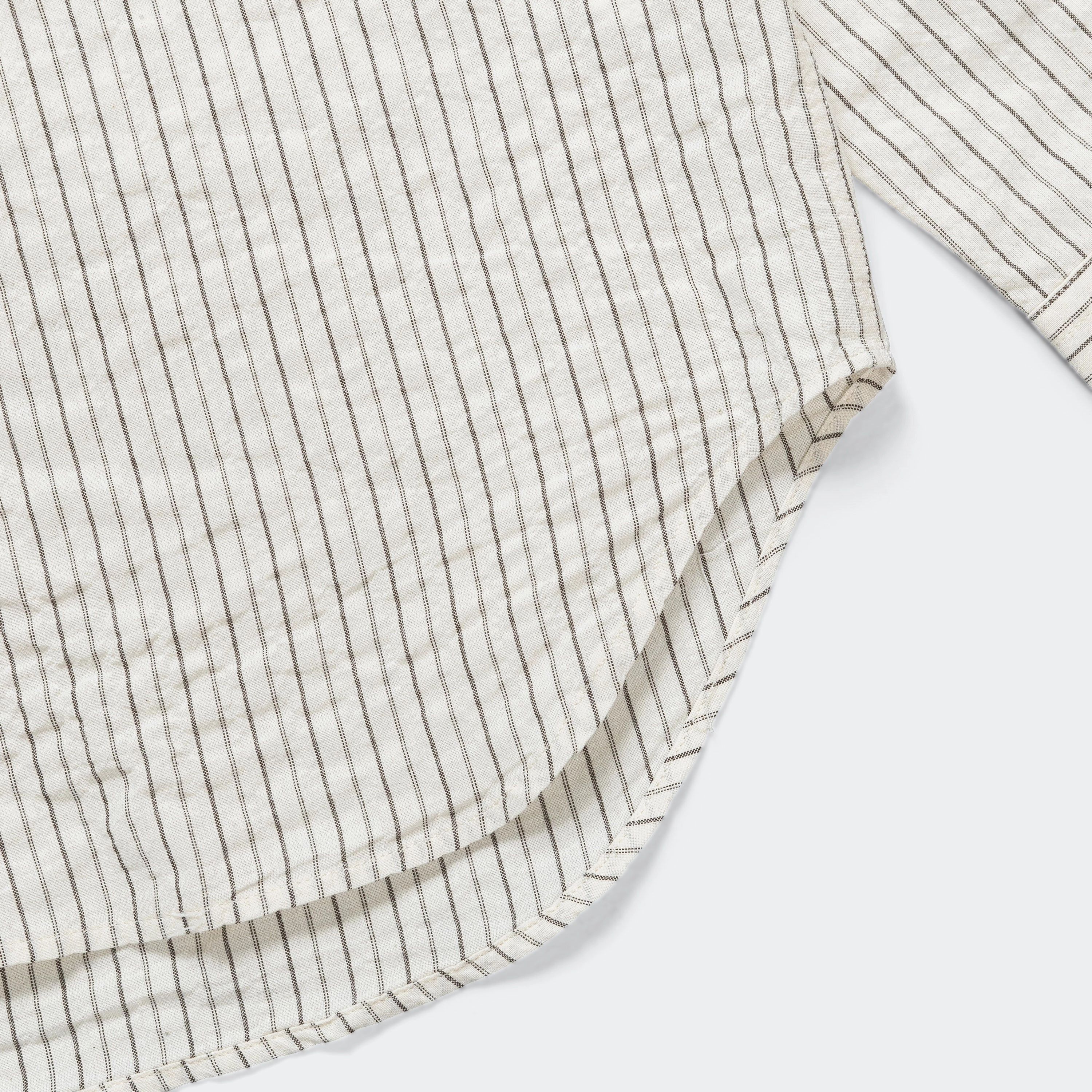 Mo Oversized Striped Shirt - Chestnut