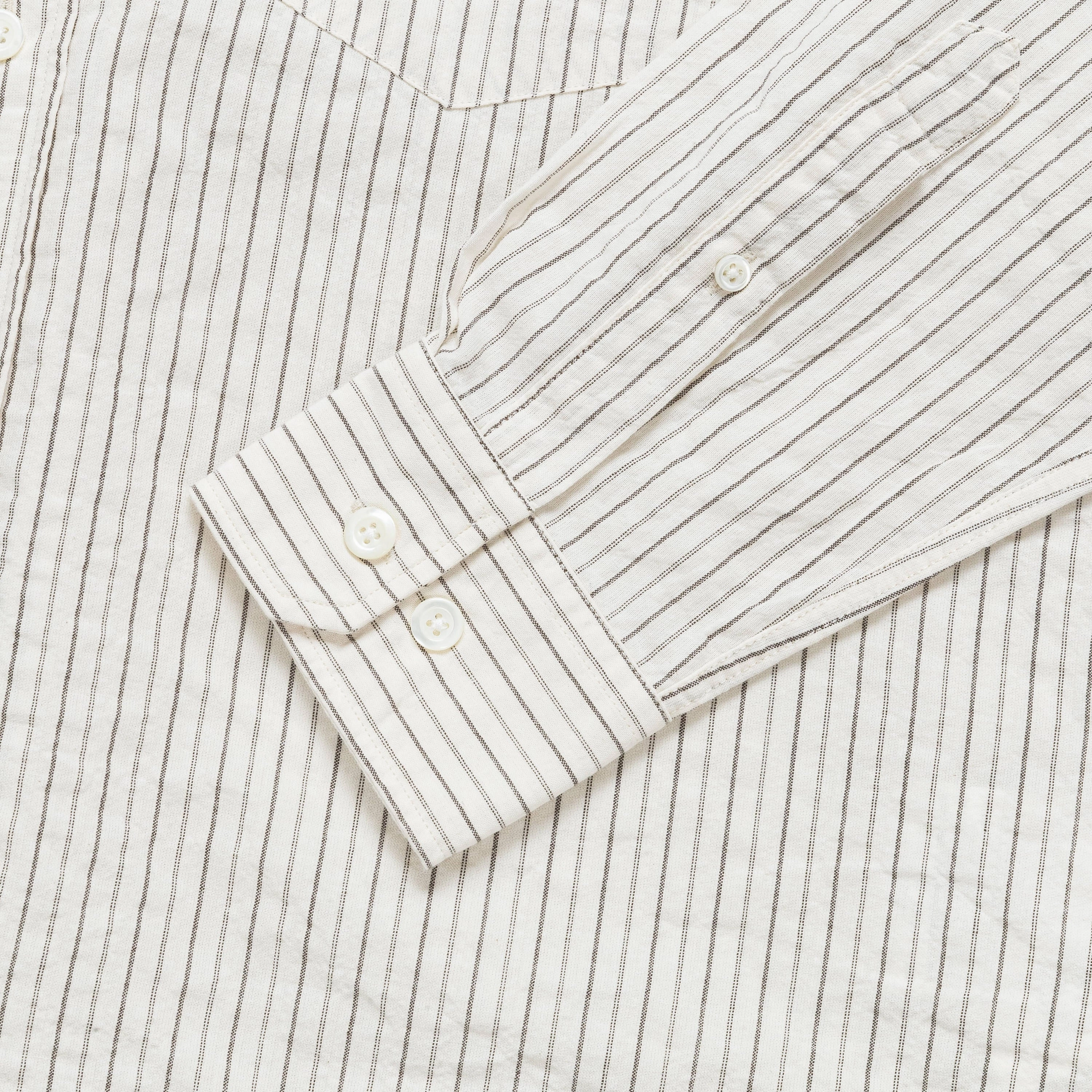 Mo Oversized Striped Shirt - Chestnut