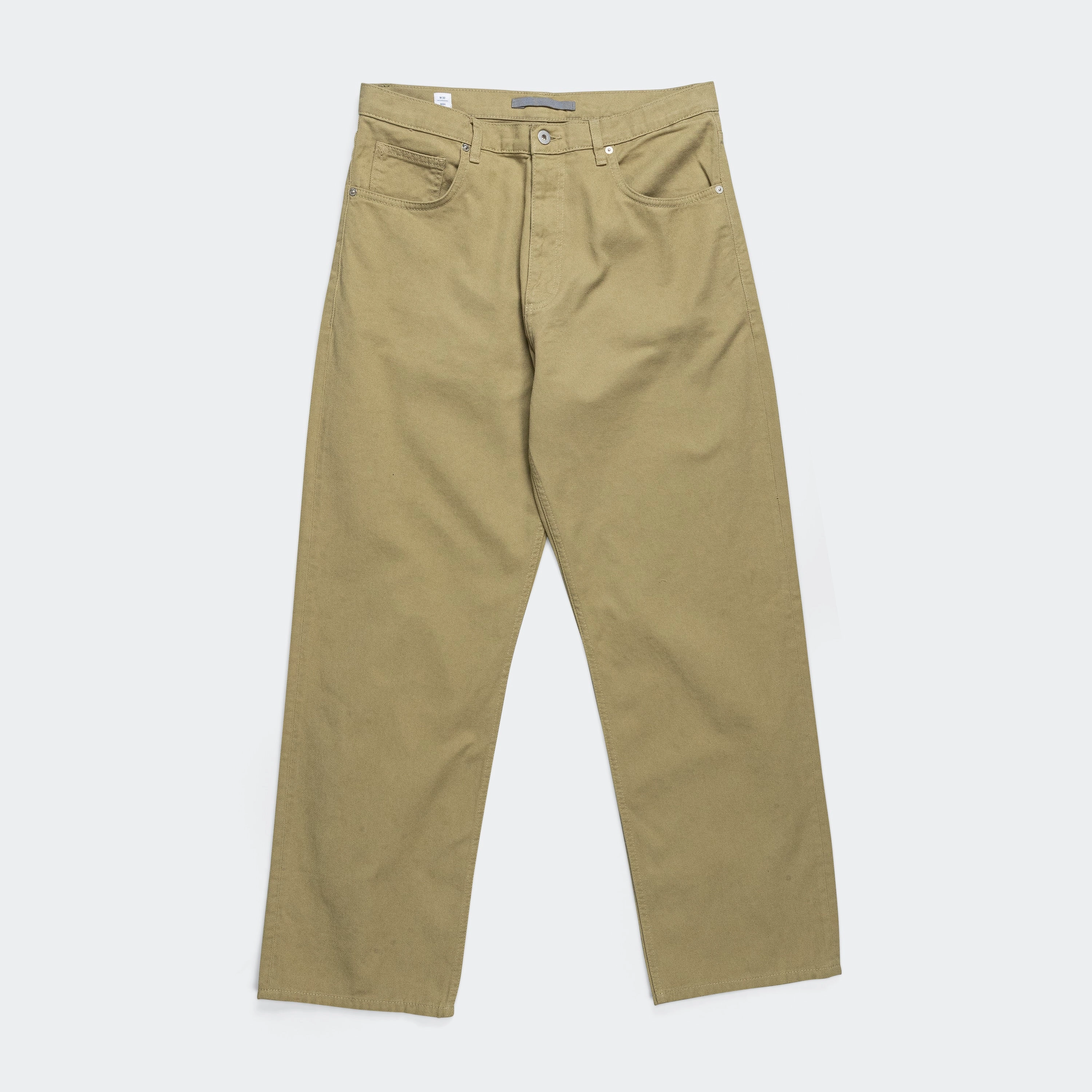 Mogens Relaxed 5 Pocket Heavy Twill - Moss Green