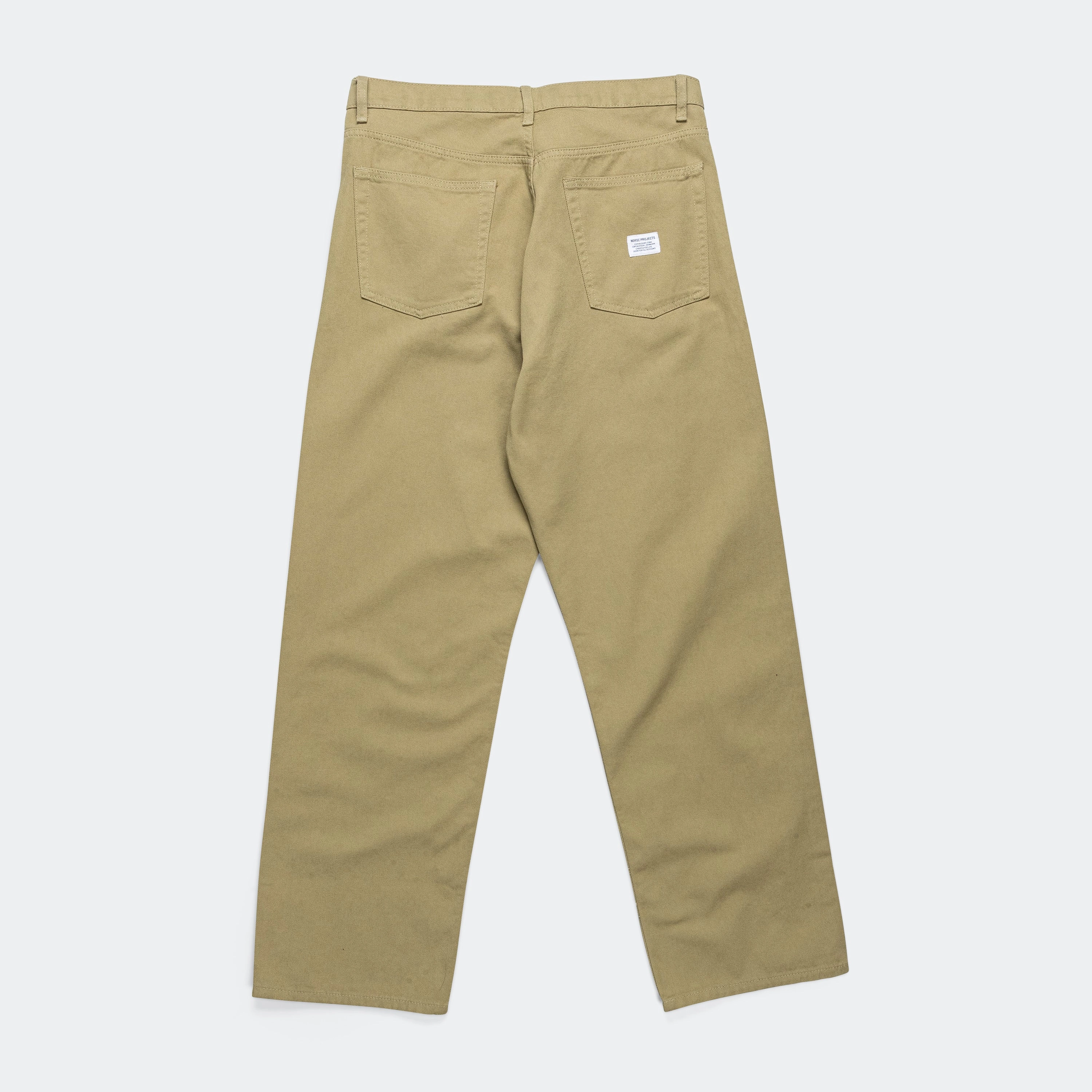 Mogens Relaxed 5 Pocket Heavy Twill - Moss Green
