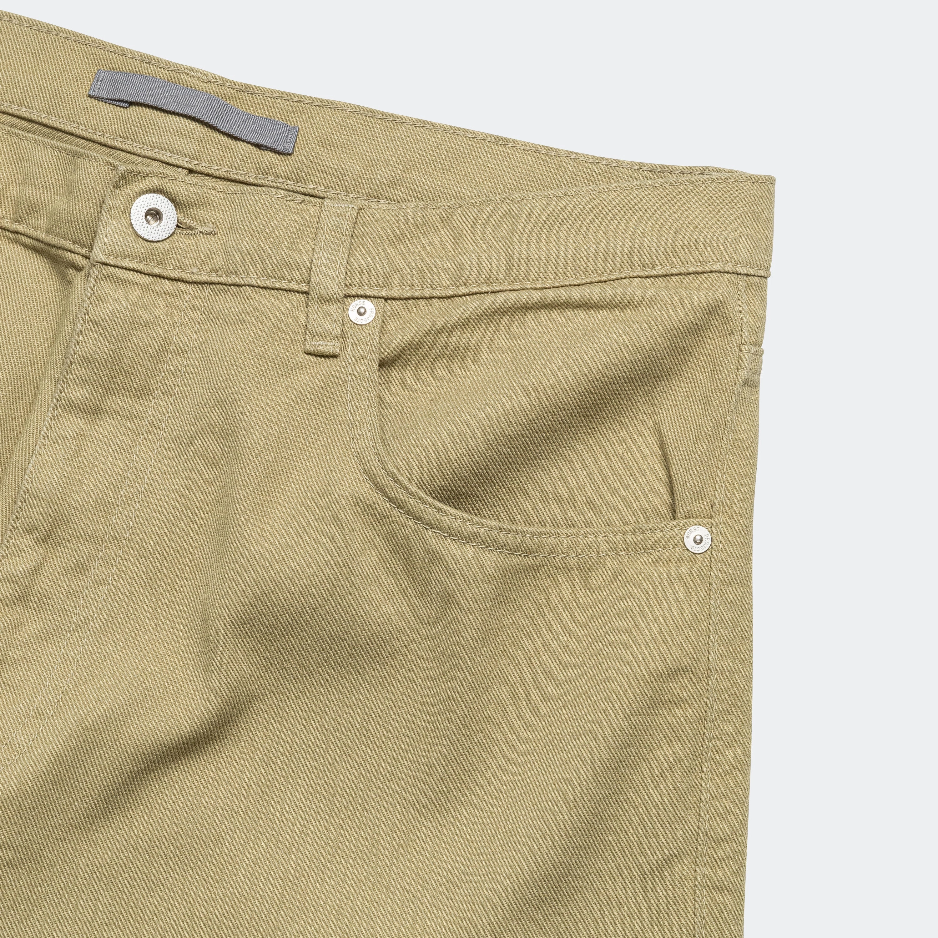 Mogens Relaxed 5 Pocket Heavy Twill - Moss Green