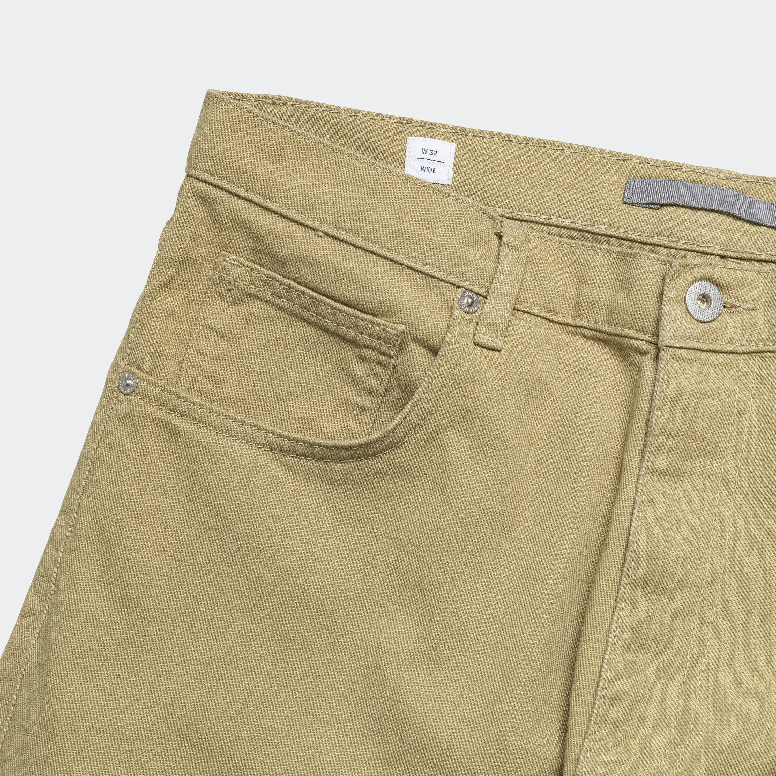 Mogens Relaxed 5 Pocket Heavy Twill - Moss Green