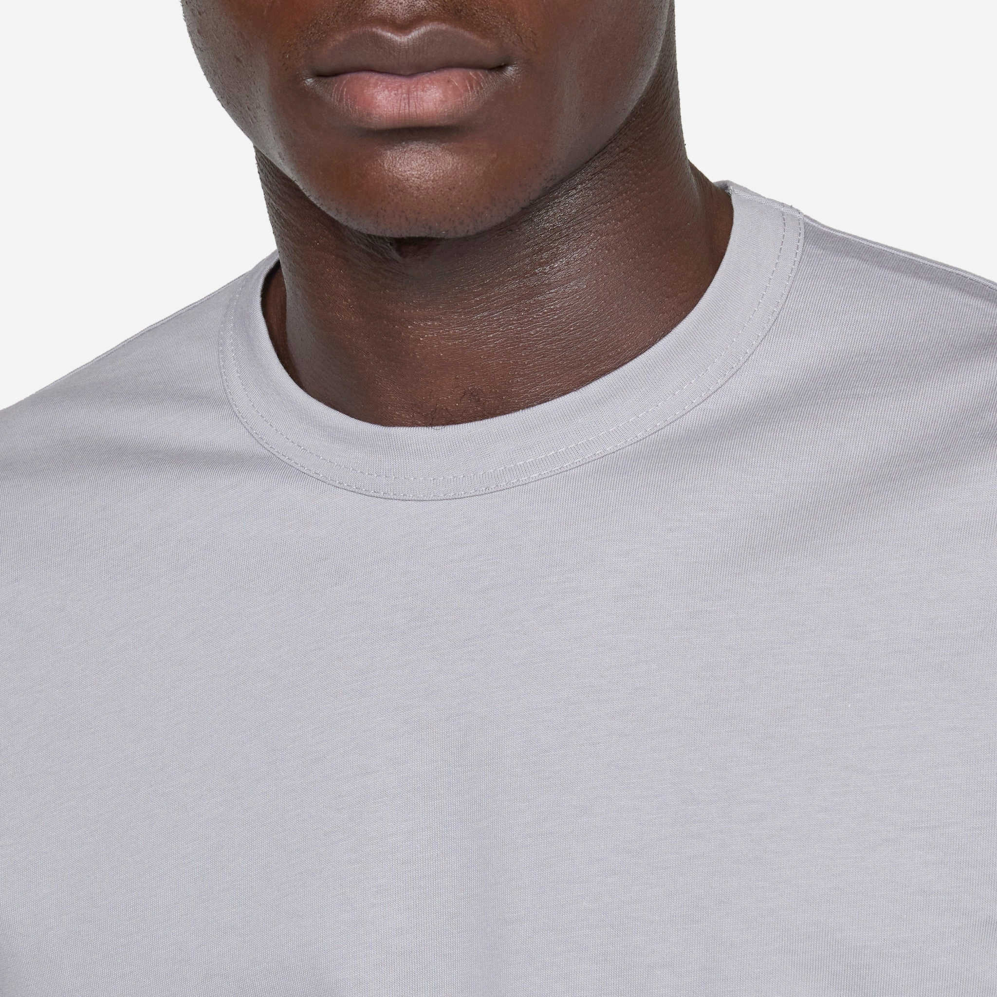 Neck Logo T-Shirt Grey