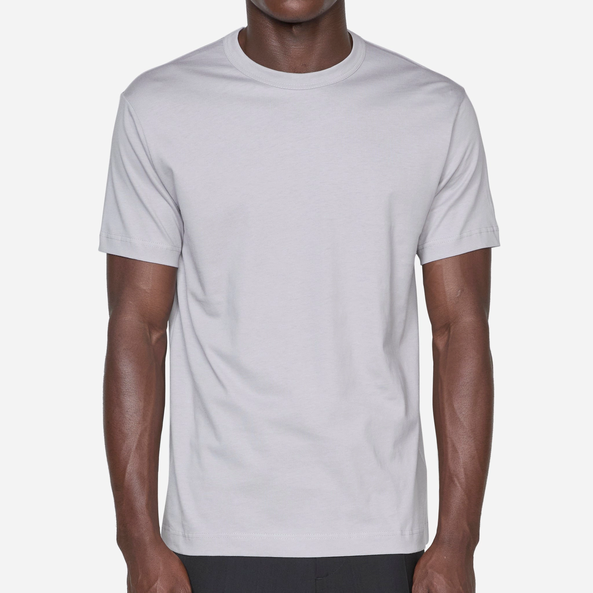 Neck Logo T-Shirt Grey