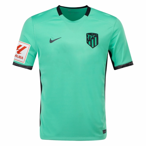 Nike Atletico Madrid Koke Third Jersey w/ La Liga Patch 23/24 (Spring Green/Black)