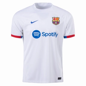 Nike Barcelona Away Jersey 23/24 (White/Royal Blue)