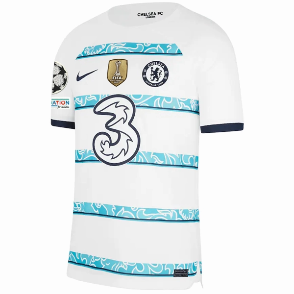 Nike Chelsea David Datro Fofana Away Jersey w/ Champions League   Club World Cup Patches 22/23 (White/College Navy)
