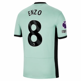 Nike Chelsea Enzo Fernandez Third Jersey w/ EPL   No Room For Racism Patches 23/24 (Mint Foam/Black)