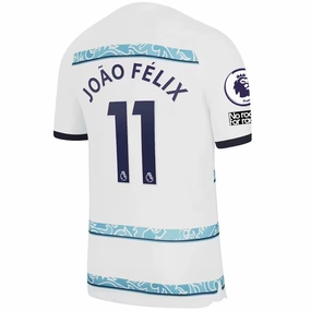Nike Chelsea Joao Felix way Jersey w/ EPL   Club World Cup Patches 22/23 (White/College Navy)