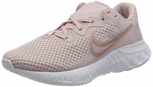Nike Damen Renew Run 2 Running Shoe. Champagne/Metallic Red Bronze-Light Violet-White. 38.5 EU