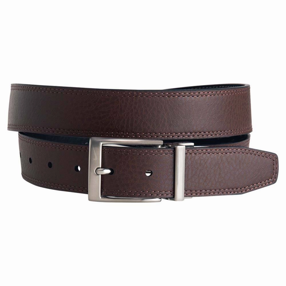Nike Double Row Stitch Reversible Golf Belt Black/Brown - 24 Men